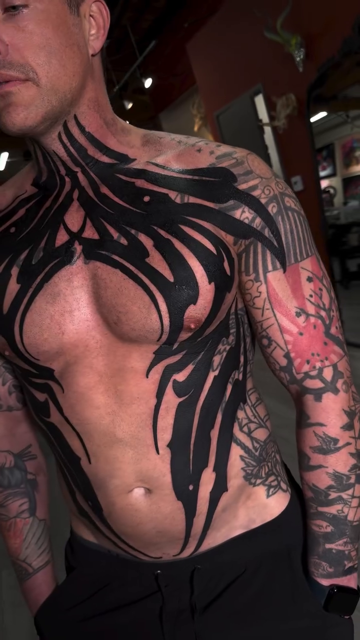 Tattoo by @deadssoul — blackwork