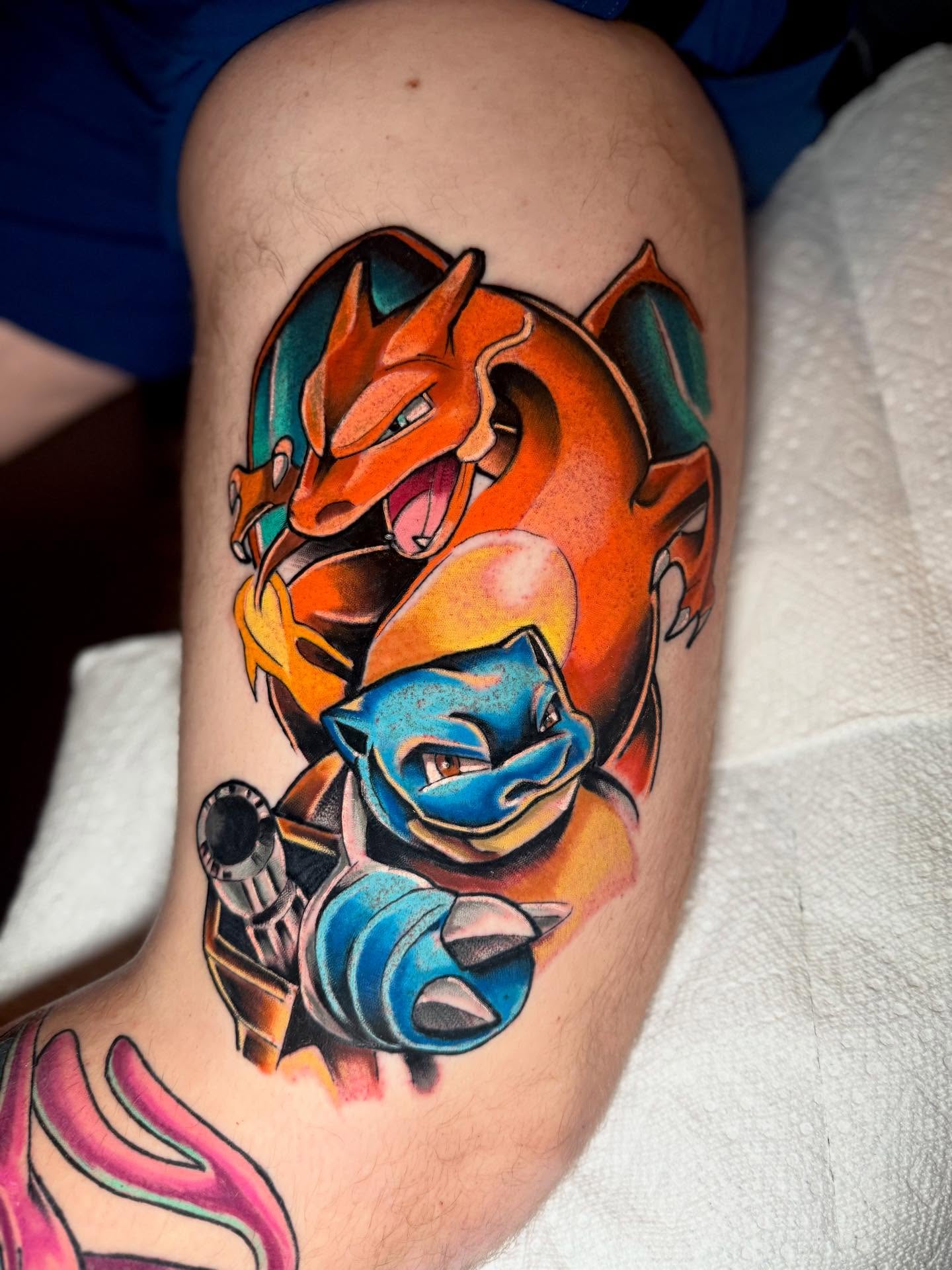 Tattoo by @robertsmithfl — new_school, anime