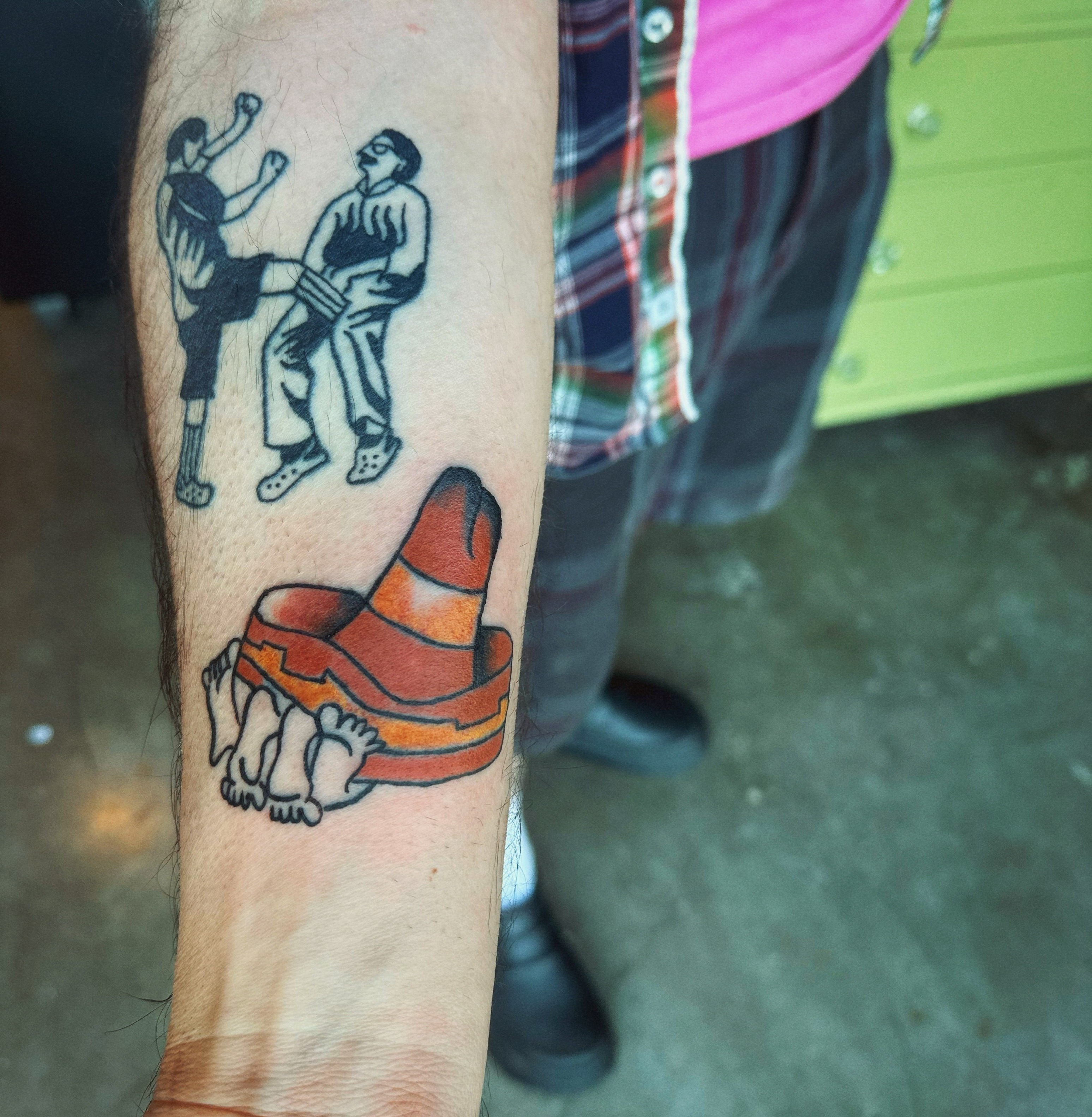 Tattoo by @whosmadelineseeley — american_traditional, dotwork