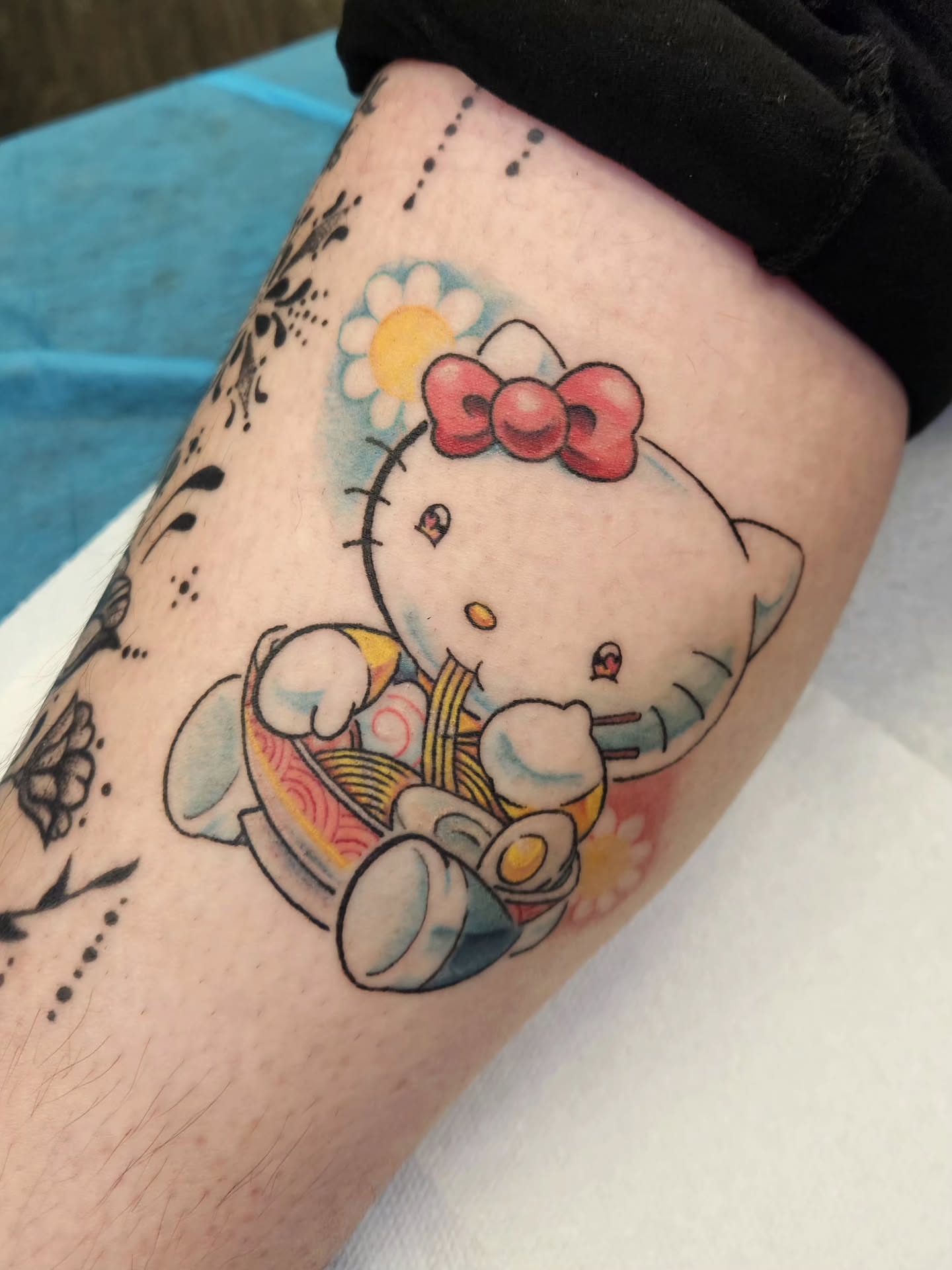 Tattoo by @artbyalizard — dotwork