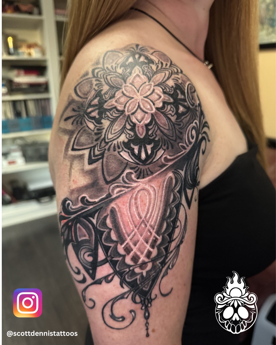 Tattoo by @killer_with_kindness — black_and_grey