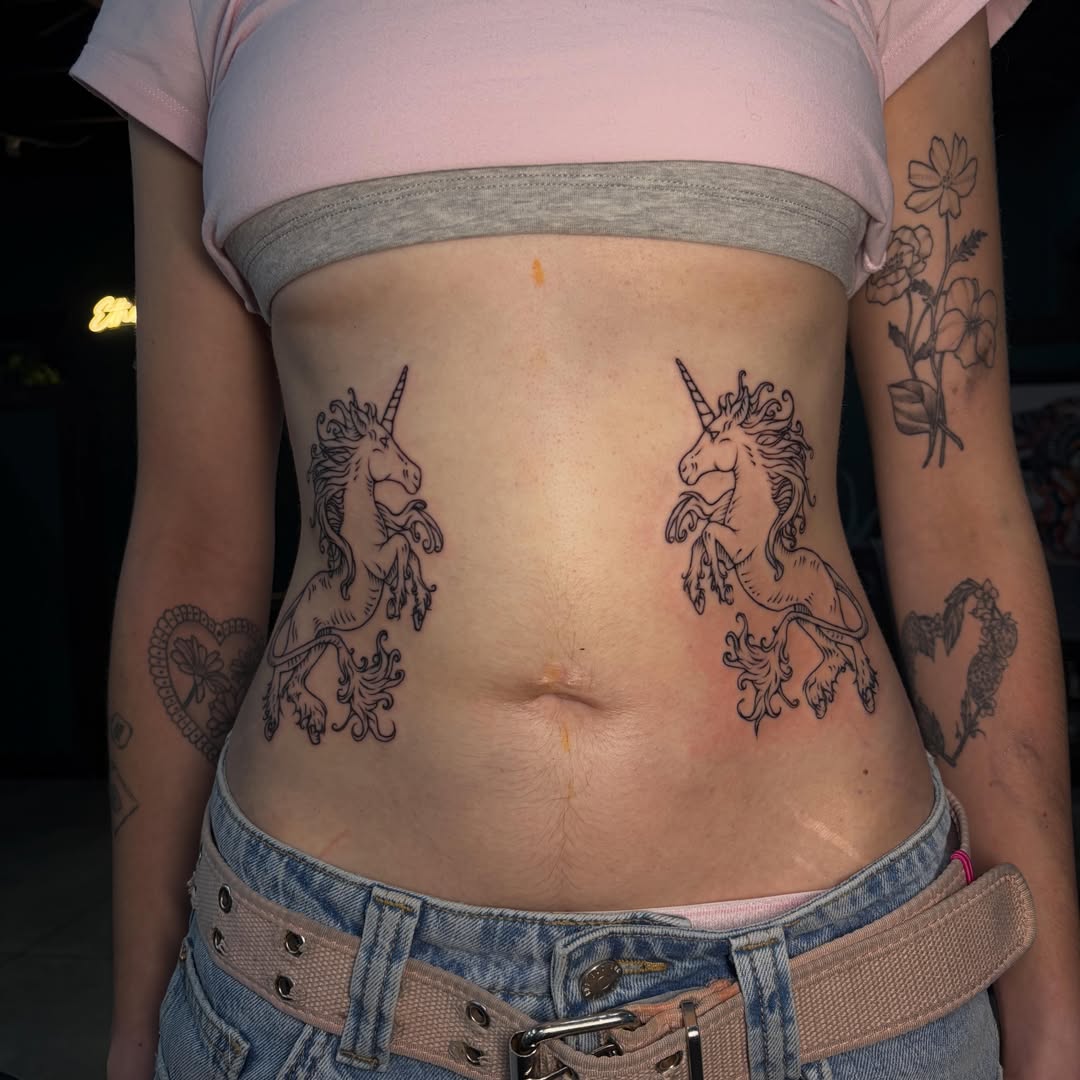 Tattoo by @sexyratpotion — black_and_grey
