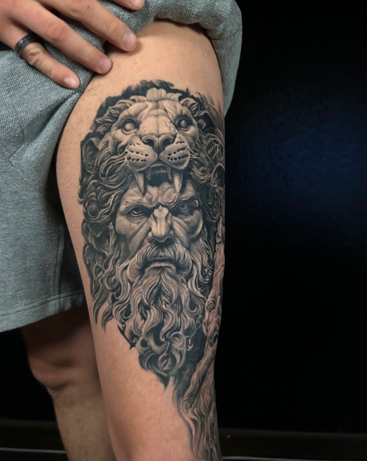 Tattoo by @mattallsman.tattoo — black_and_grey, realism