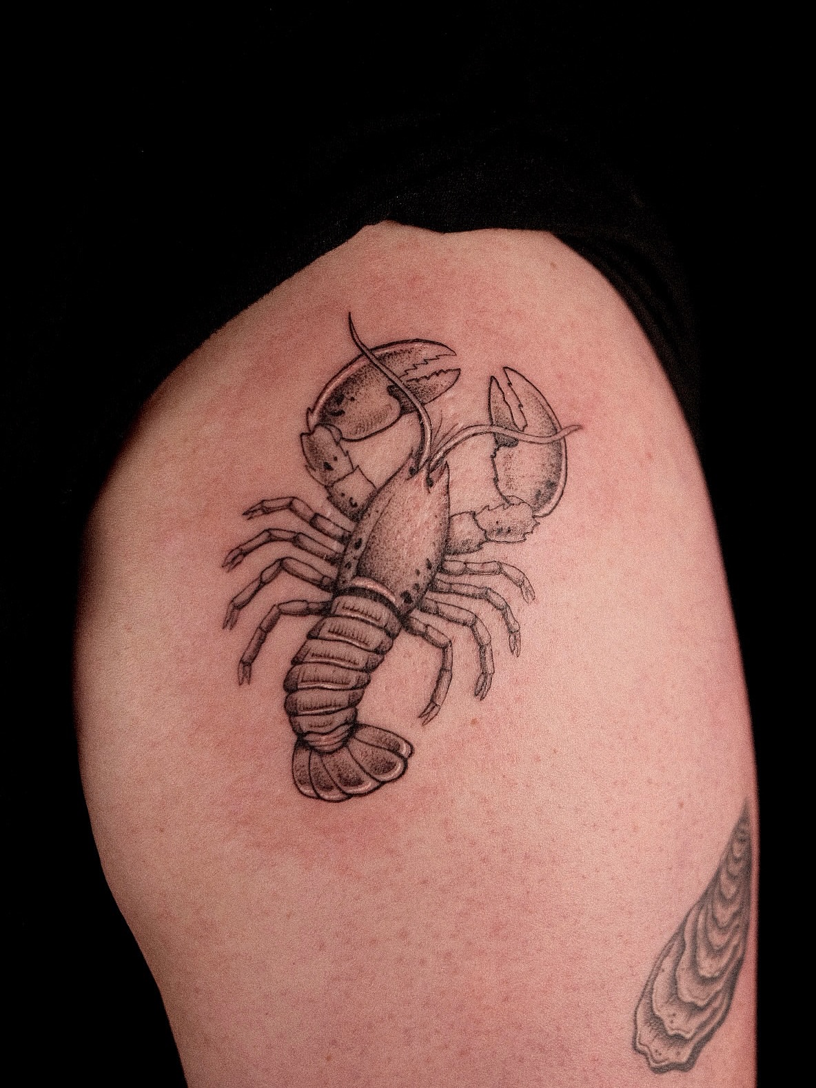Tattoo by @shaypokes — black_and_grey