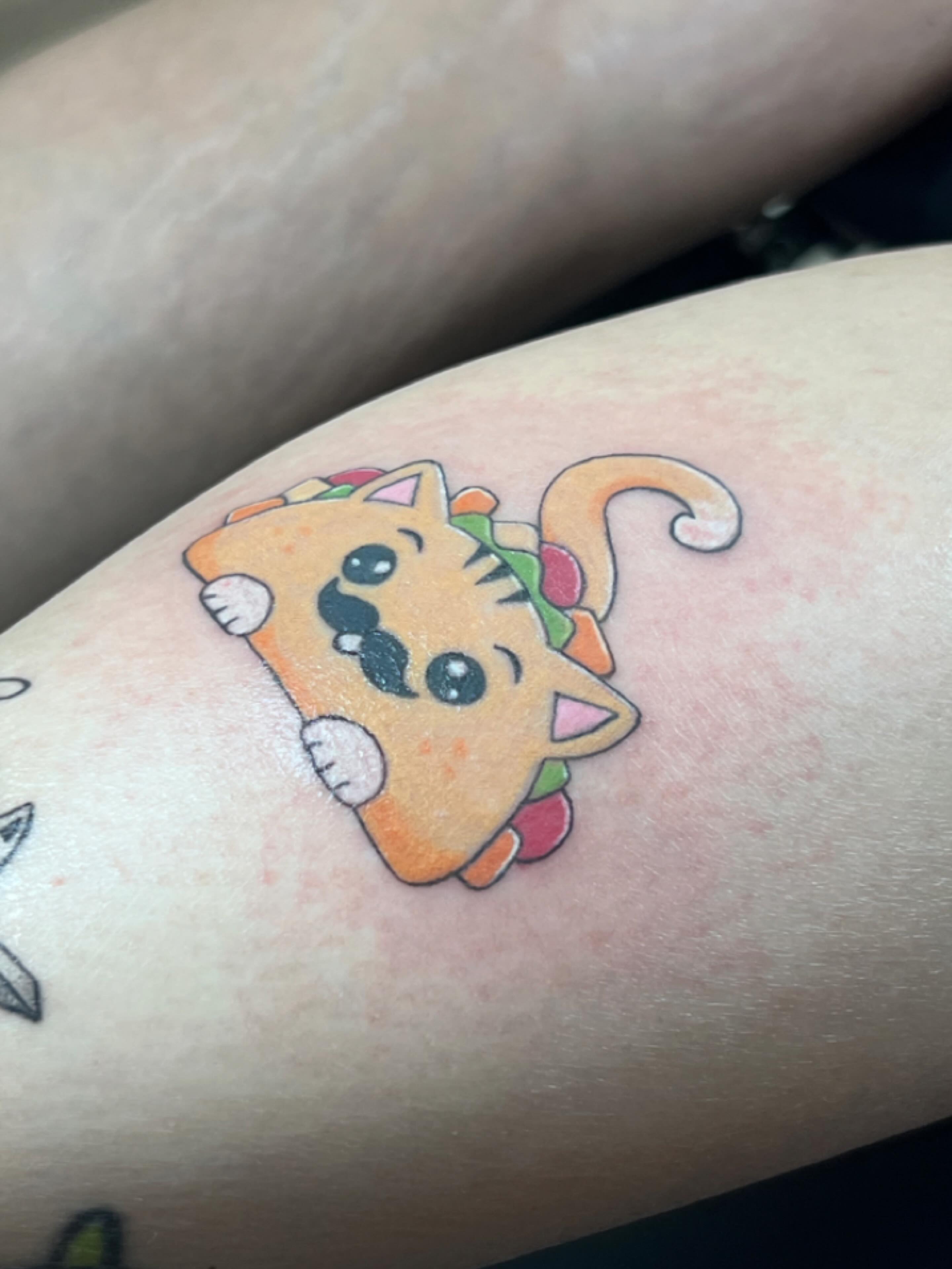 Tattoo by @bossladyphe1 — dotwork, anime