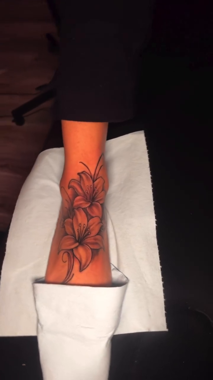 Tattoo by @groovyyinks — black_and_grey, realism