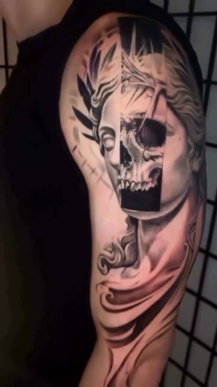 Tattoo by @inkcredible_tattoo_vb β realism, black_and_grey