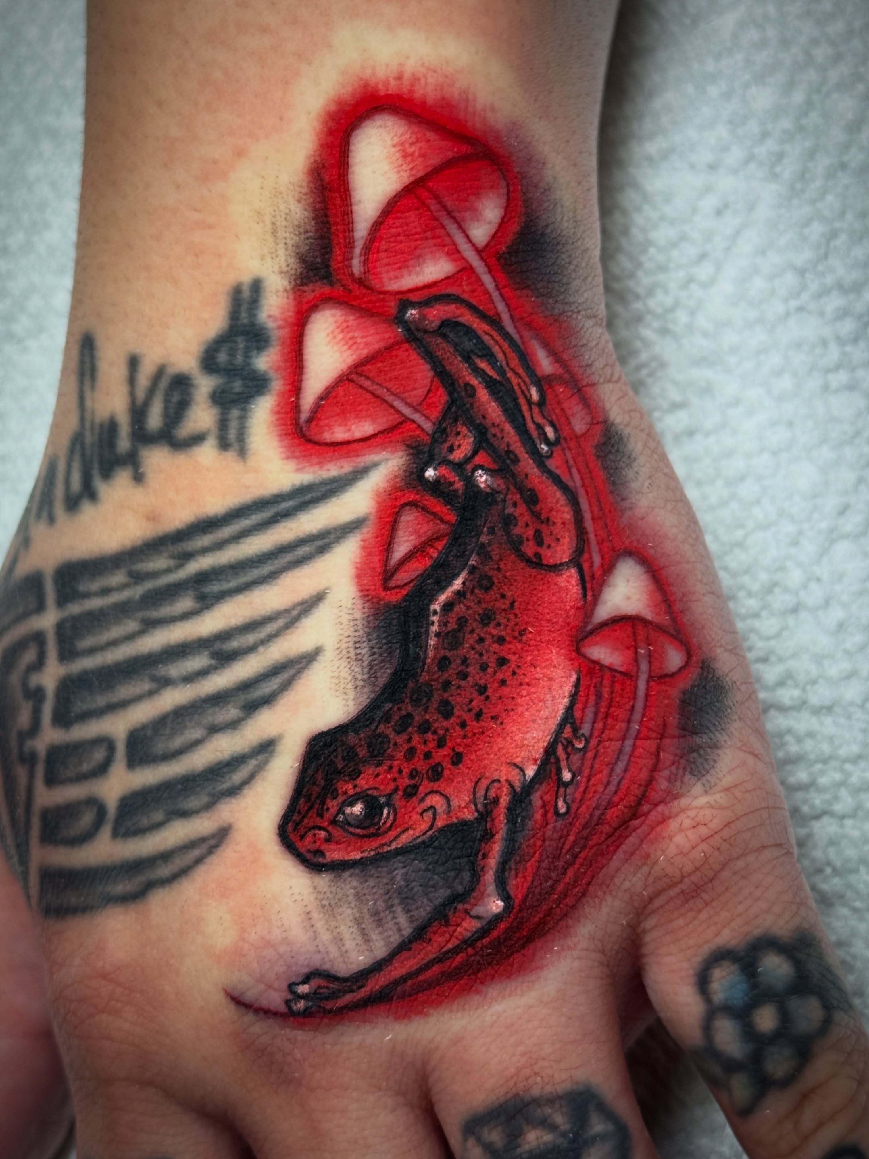 Tattoo by @themactatty — realism, dotwork