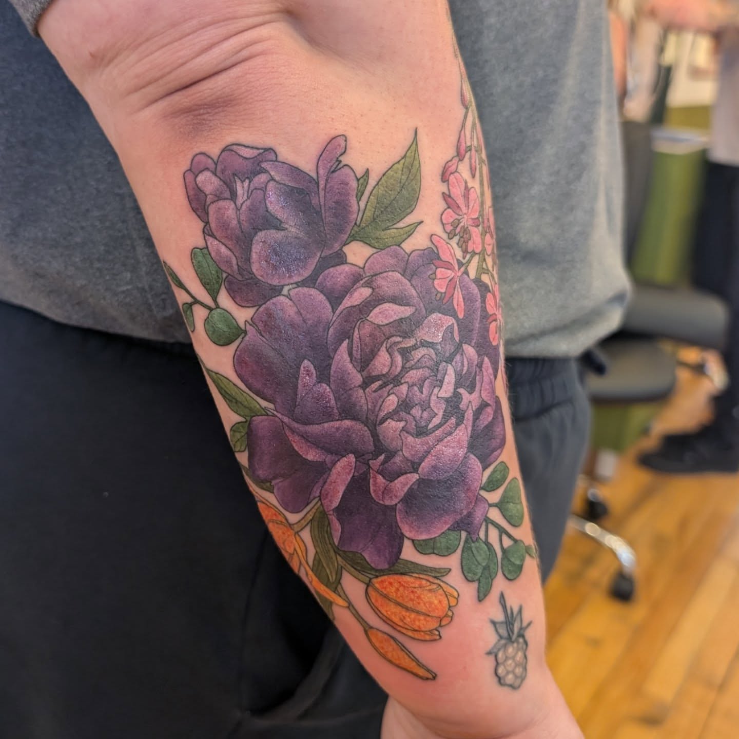 Tattoo by @mothandflametattoos — realism, dotwork