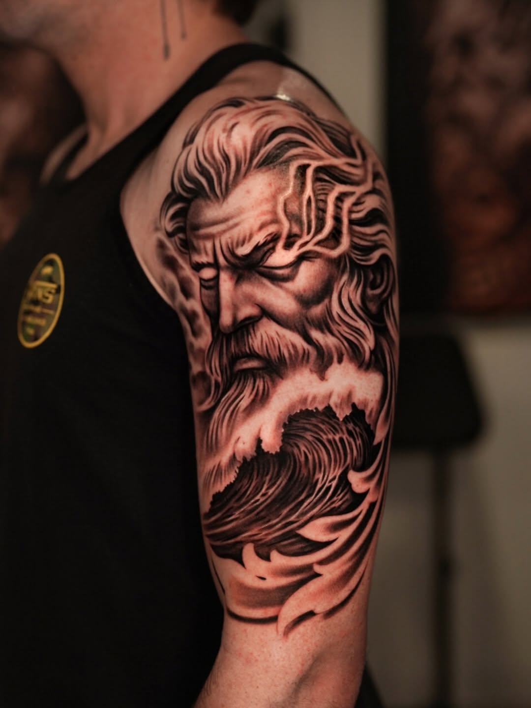 Tattoo by @coleworldtattoo โ realism, black_and_grey