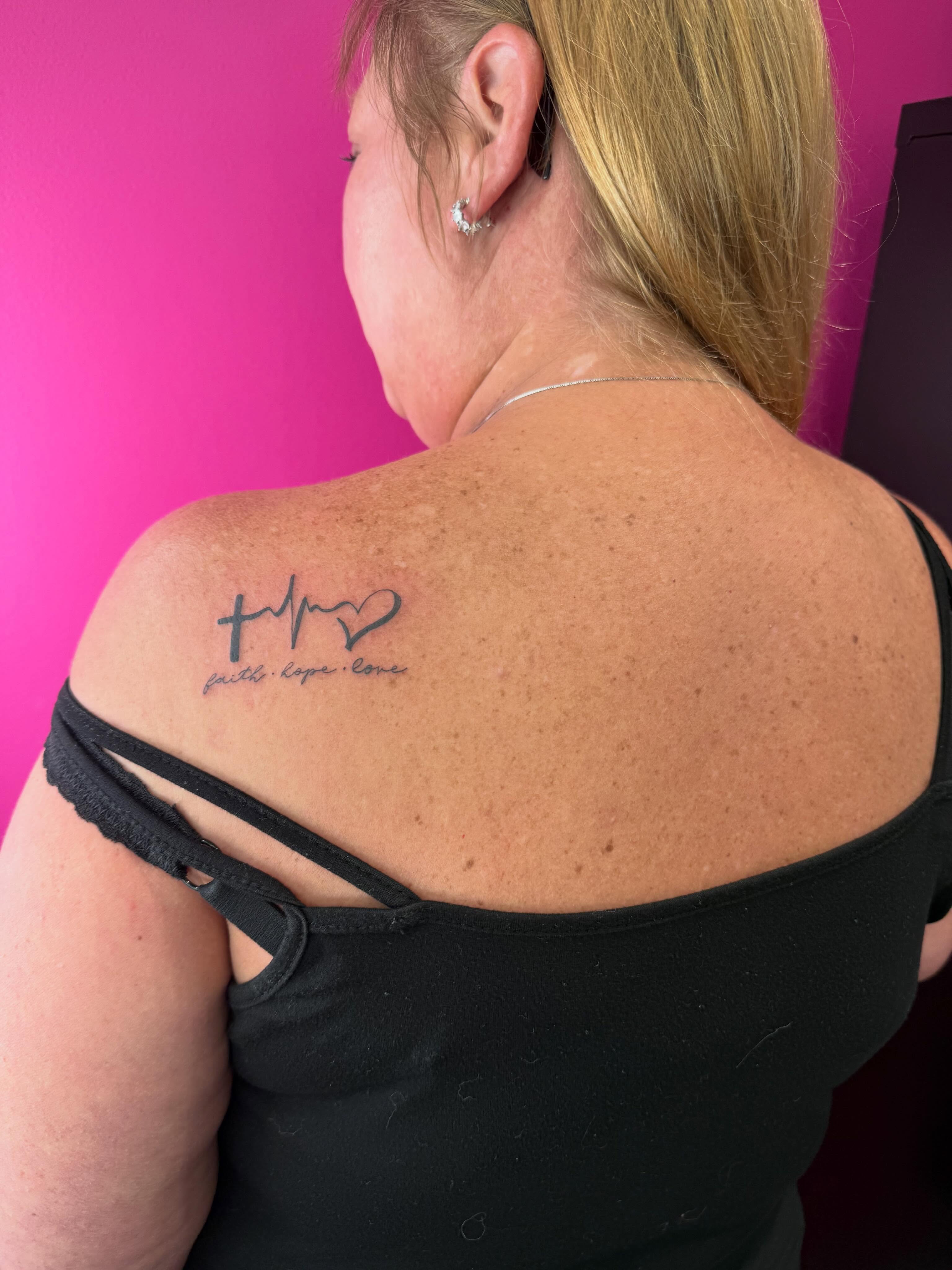 Tattoo by @pinkhousetattoo β lettering_script