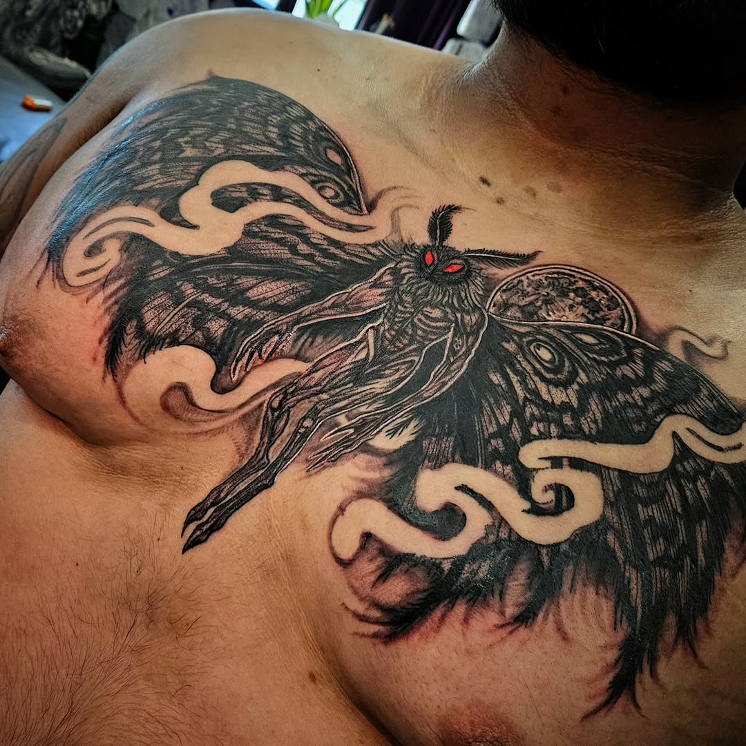 Tattoo by @scoobyboo_tattoo — dark_realism, blackwork