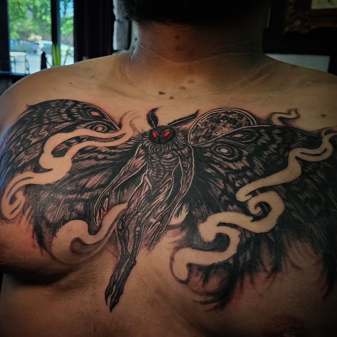 Tattoo by @scoobyboo_tattoo — dark_realism, black_and_grey