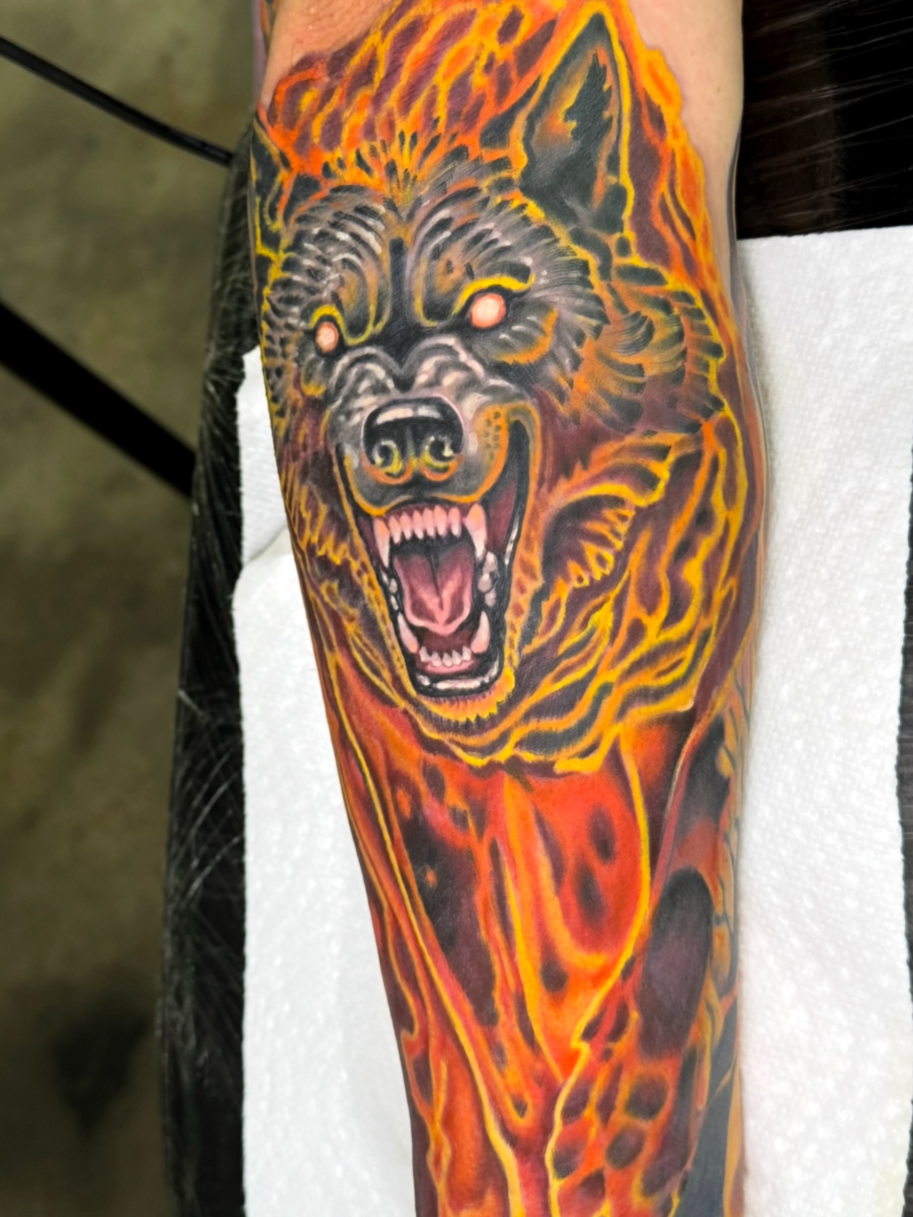 Tattoo by @scuba.steve.tattoos — realism, dark_realism