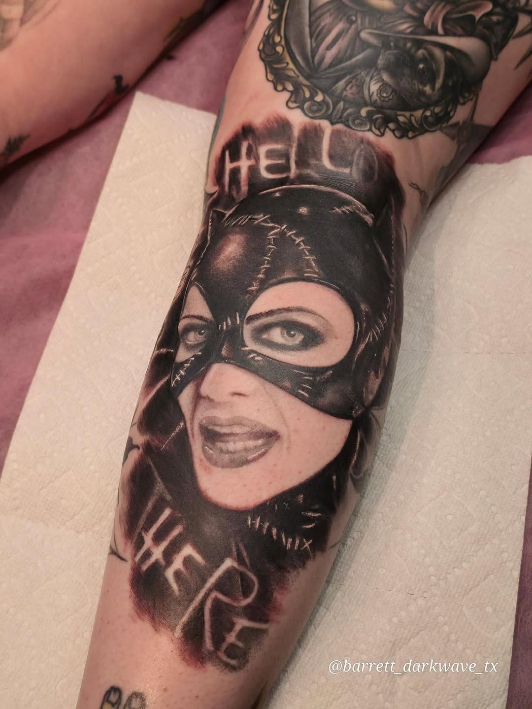Tattoo by @barrett_darkwave_tx — realism, black_and_grey