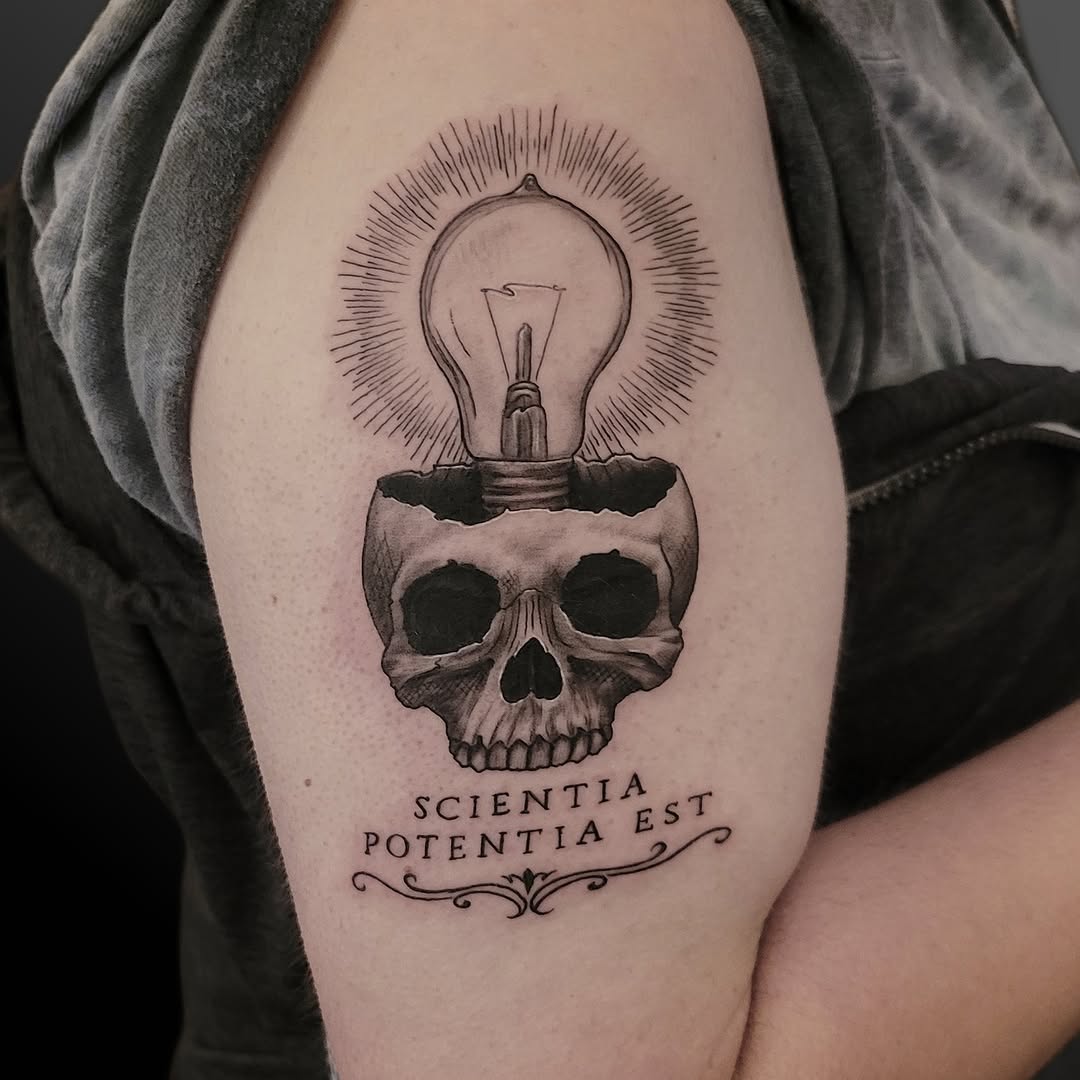 Tattoo by @arickreesetattoos — black_and_grey, realism