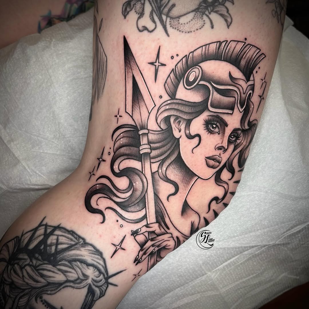 Tattoo by @samjlittle โ black_and_grey, neo_traditional