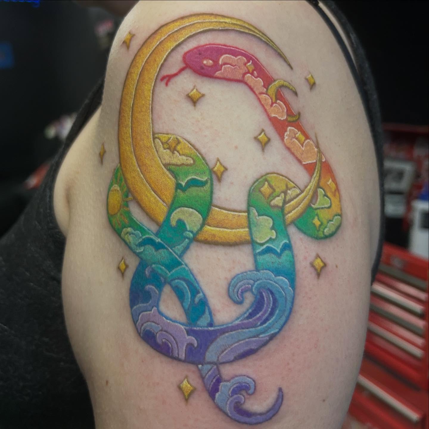 Tattoo by @little.inkedfaerie — new_school, illustrative
