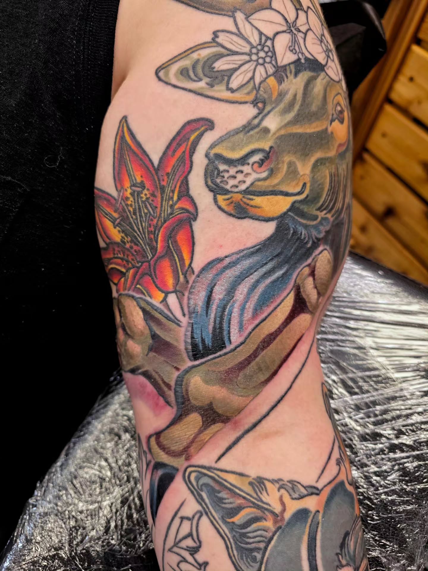 Tattoo by @the.morrioghain — american_traditional, realism