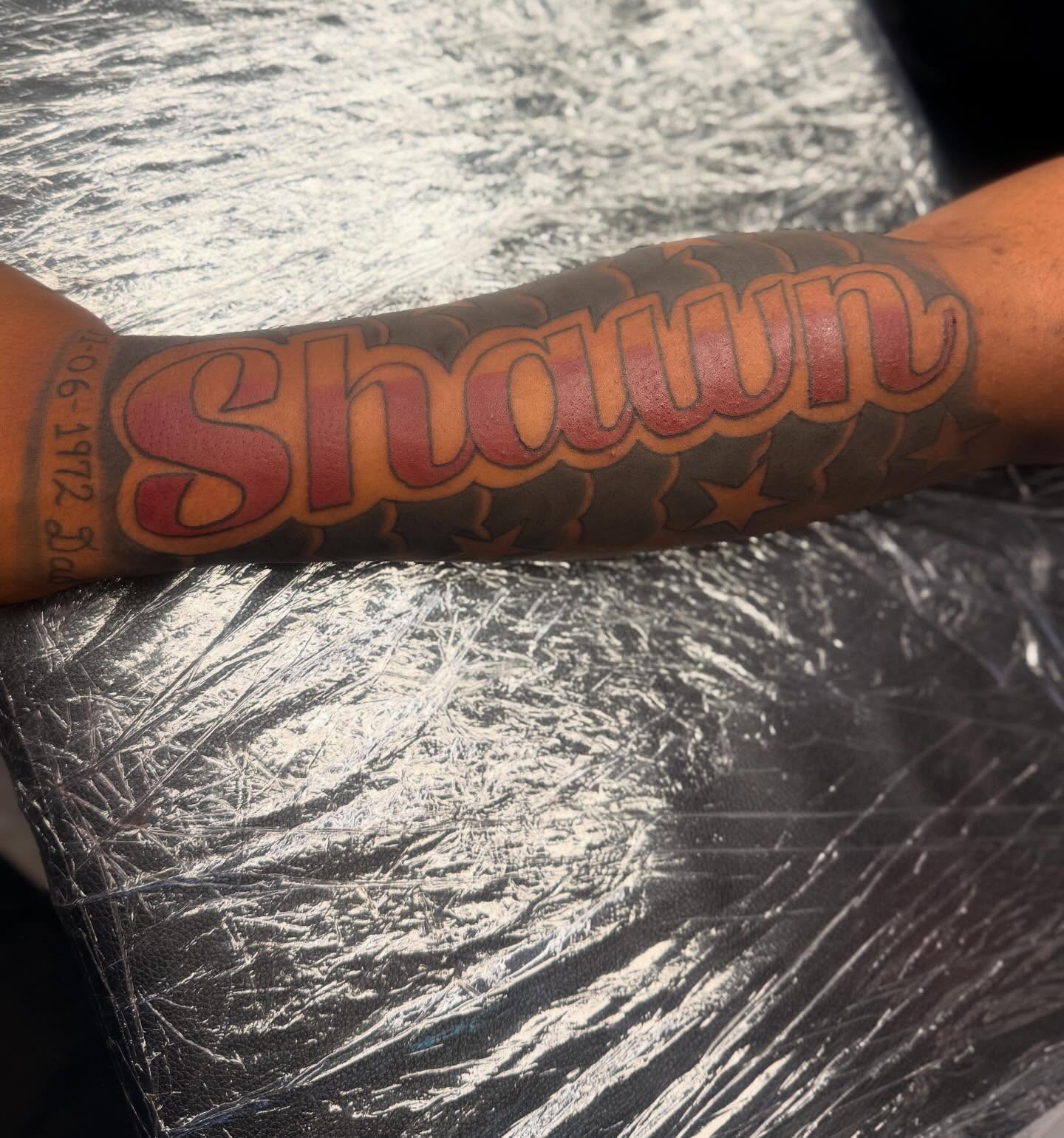 Tattoo by @ink_by_tyga — lettering_script