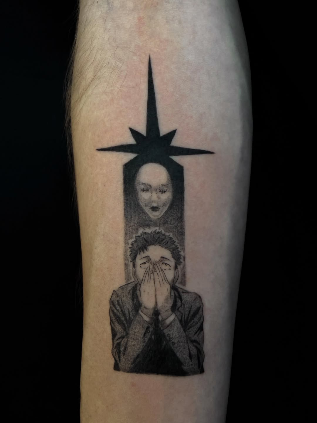 Tattoo by @tofuskintattoo — black_and_grey, realism