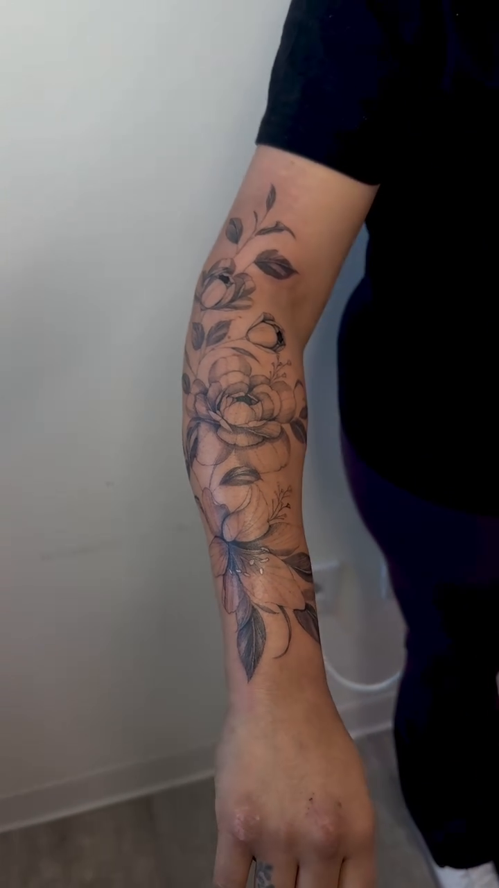 Tattoo by @og.yayatattoos — fine_line, black_and_grey