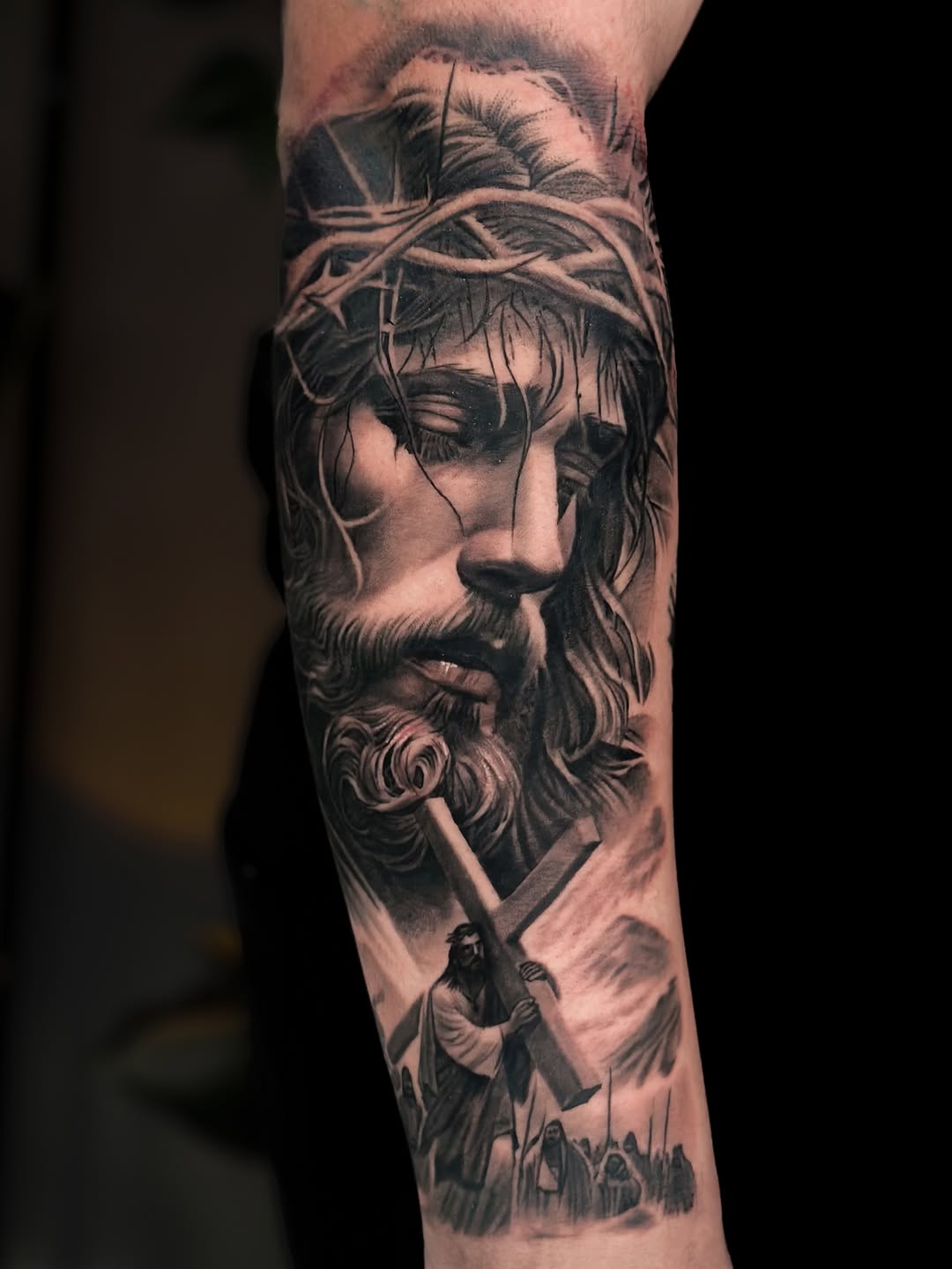 Realism tattoo on the forearm by Nathan, Charlotte, North Carolina