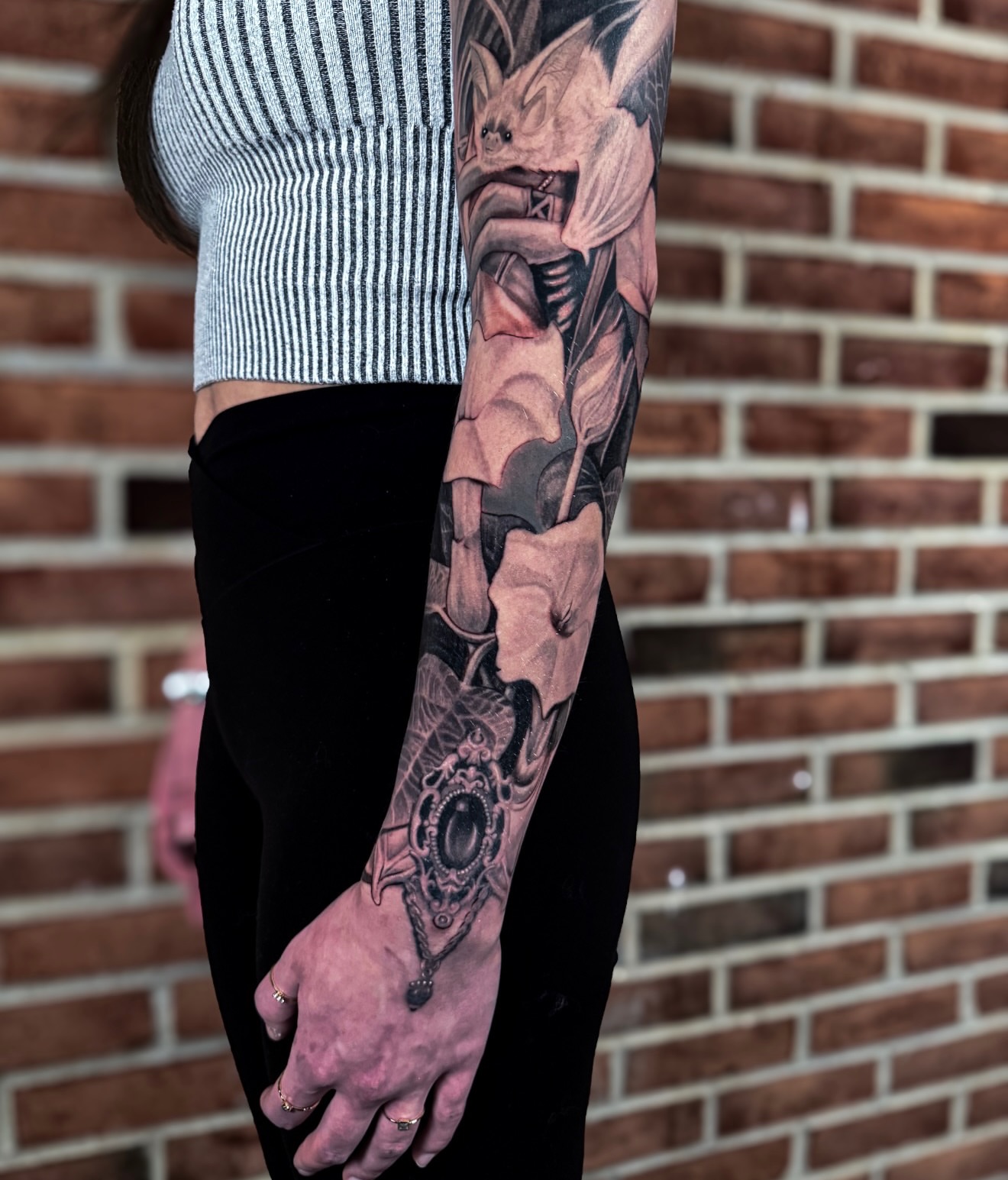 Tattoo by @sunseritattoo — dark_realism, anime