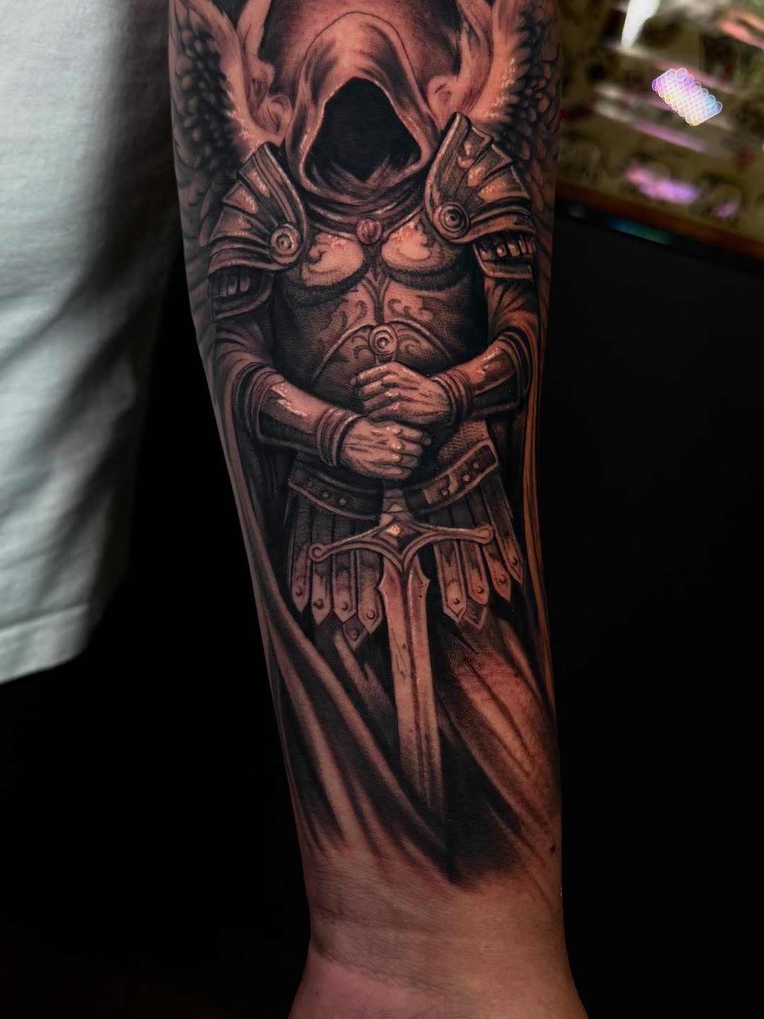 Tattoo by @tattedbyhood — realism, black_and_grey
