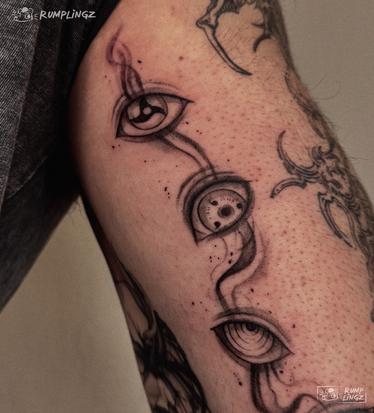 Eyes realism tattoo on the forearm by 💗Rin tattoos💗