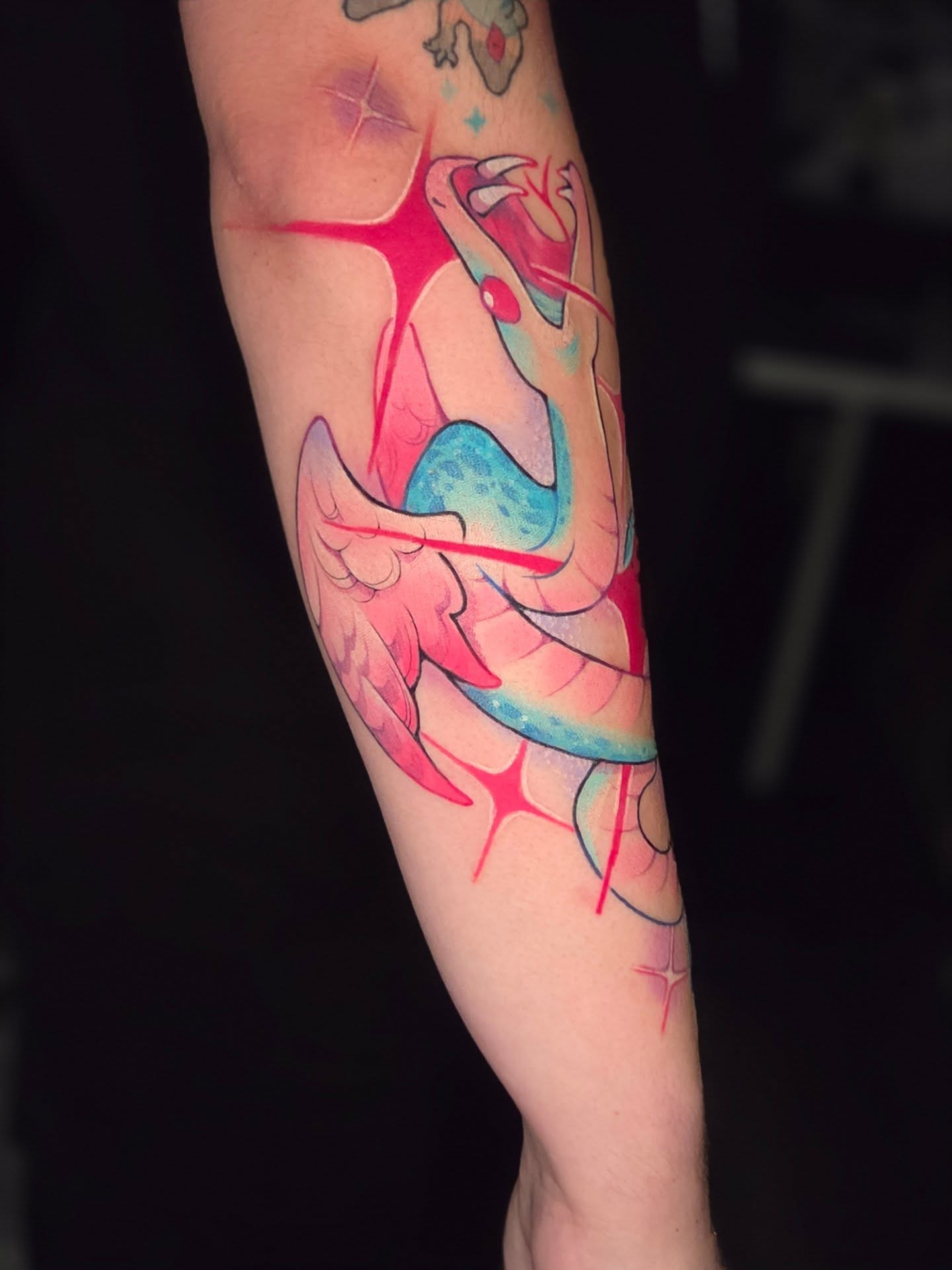 Tattoo by @voidheart.tattoo — watercolor
