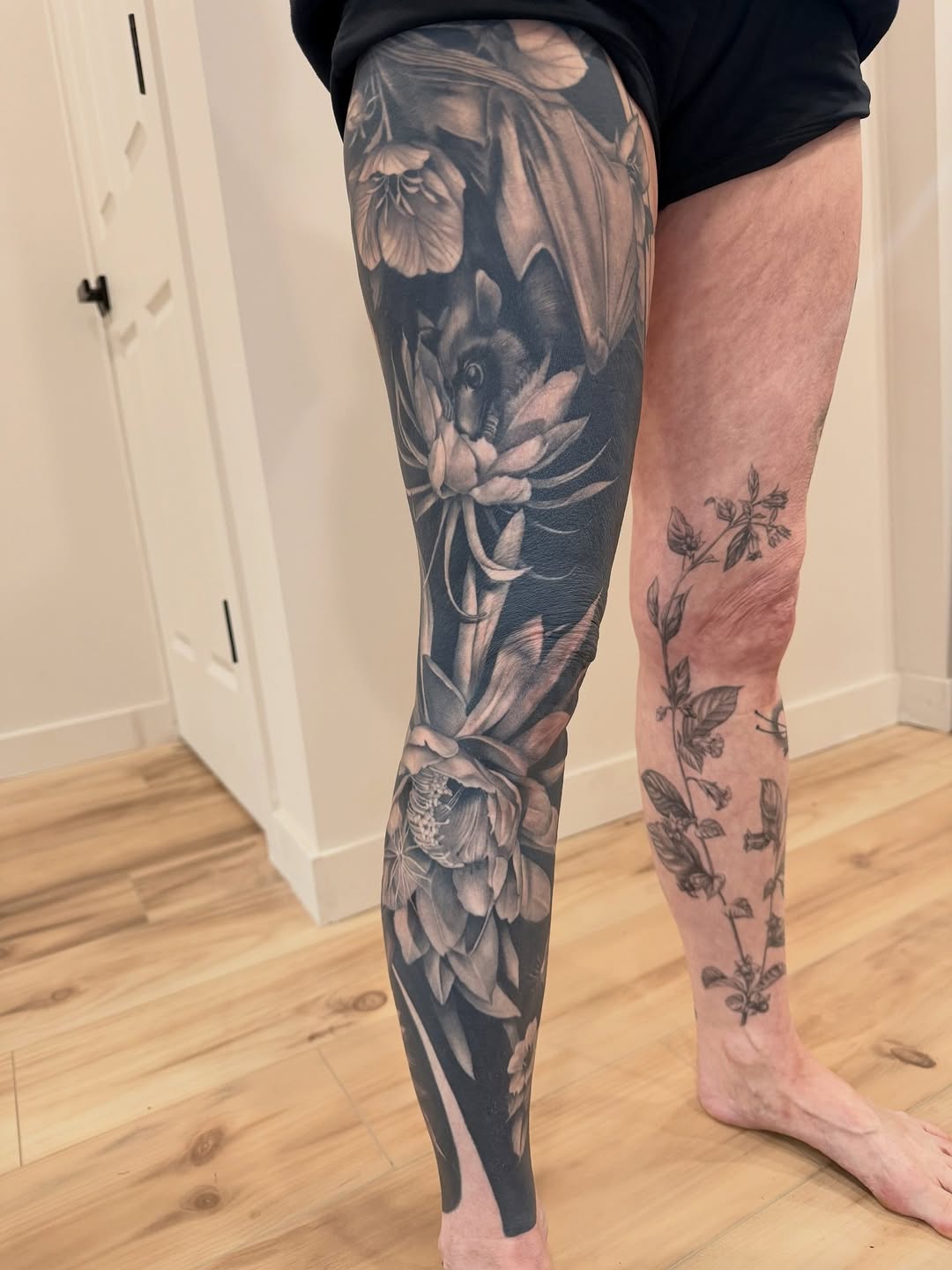 Tattoo by @delaneyink — black_and_grey, realism