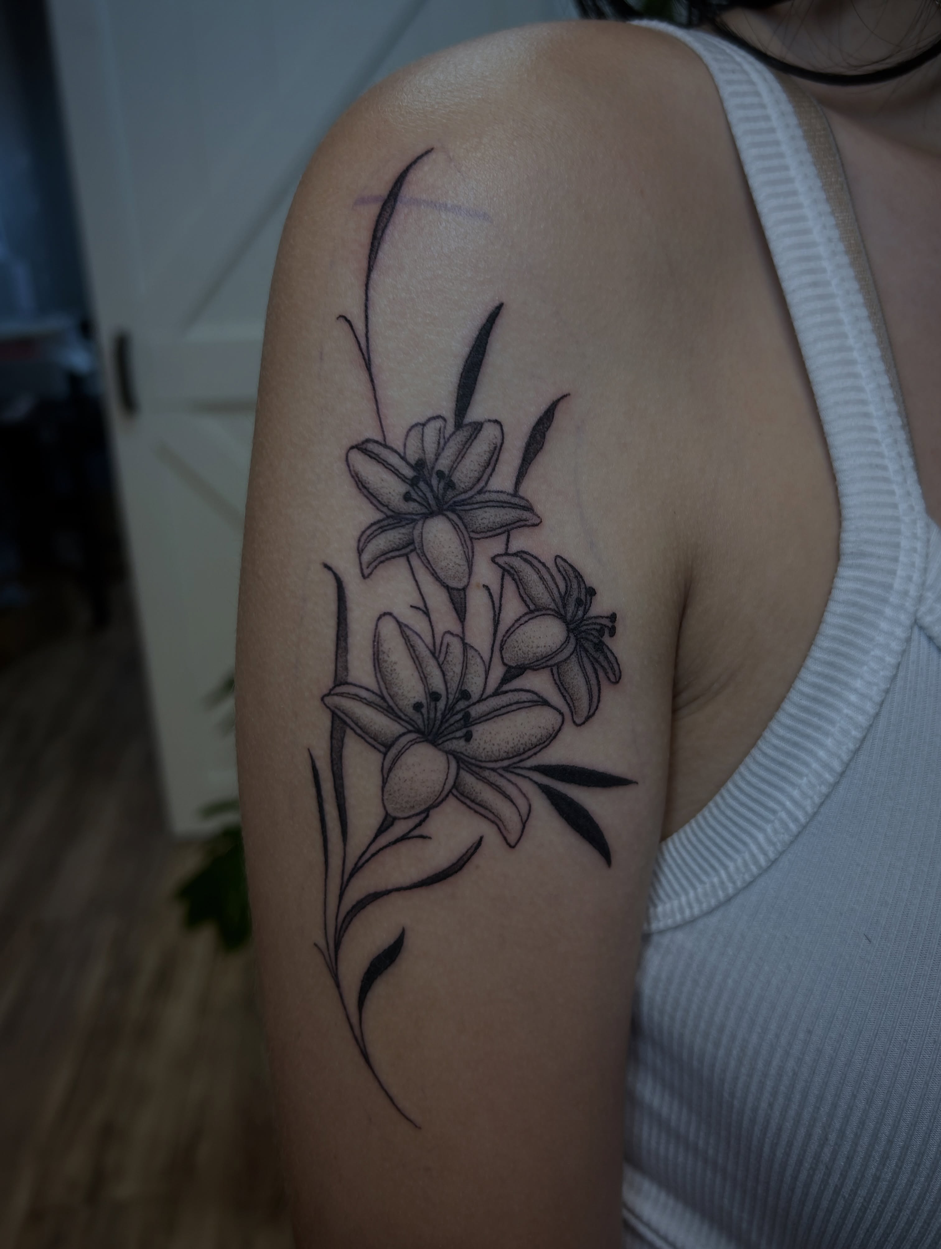 Tattoo by @midwestcrybaby — dotwork
