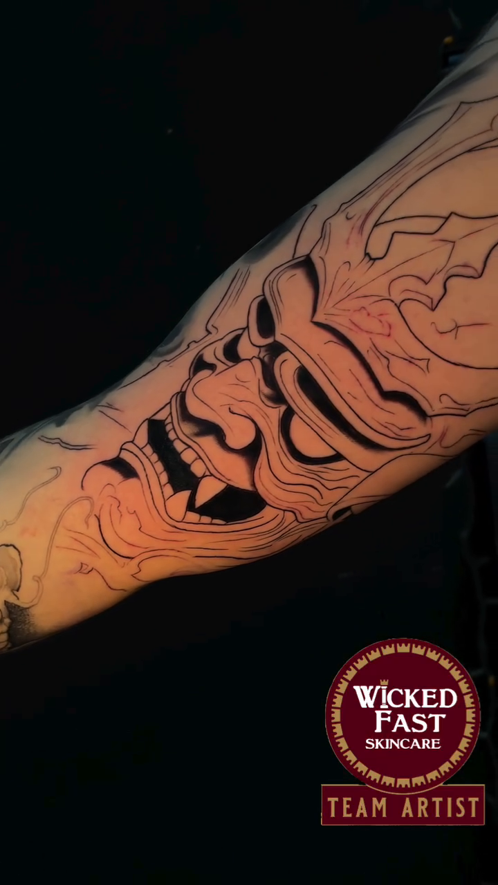 Oni mask japanese irezumi tattoo by Cultura