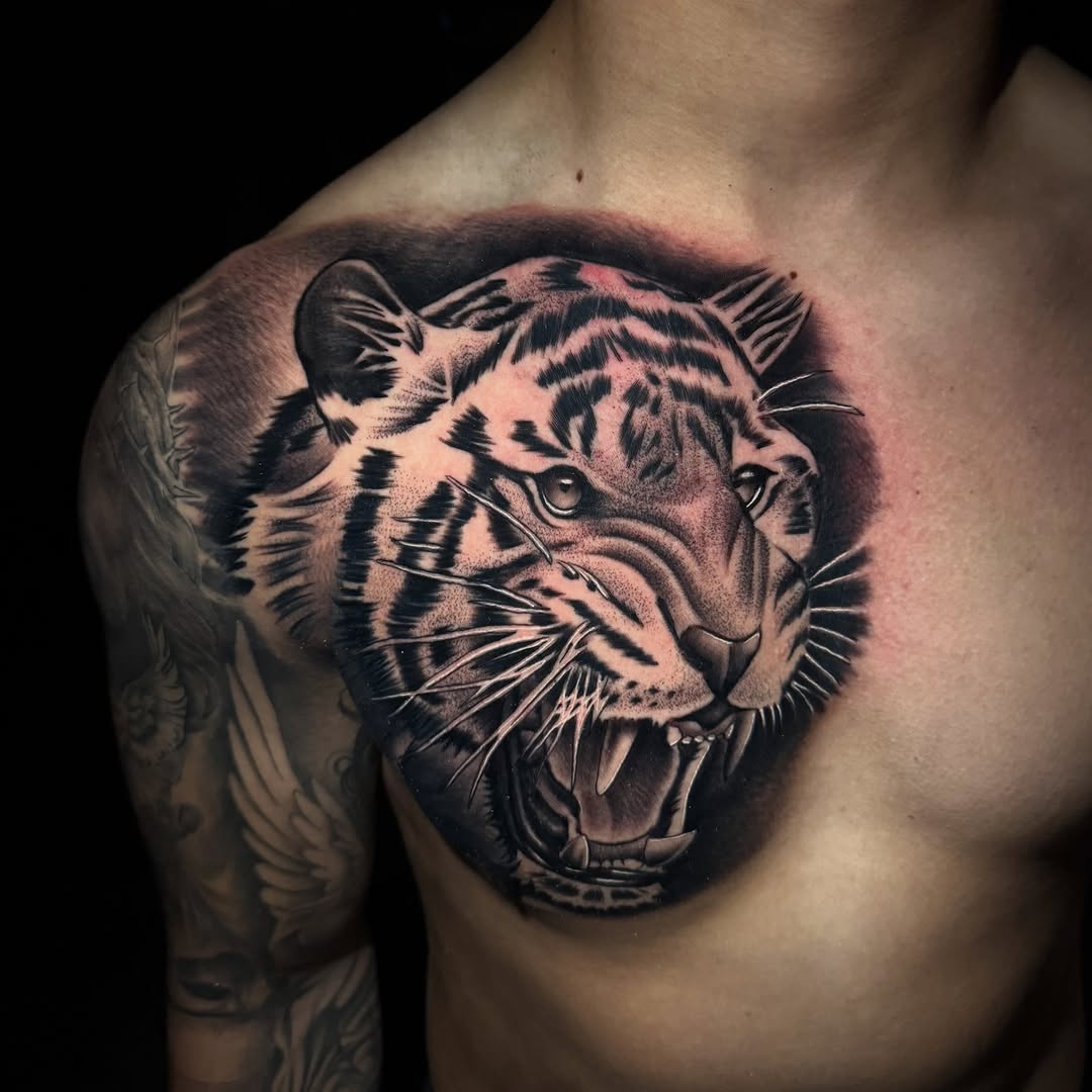 Tattoo by @dome_tats — realism, black_and_grey