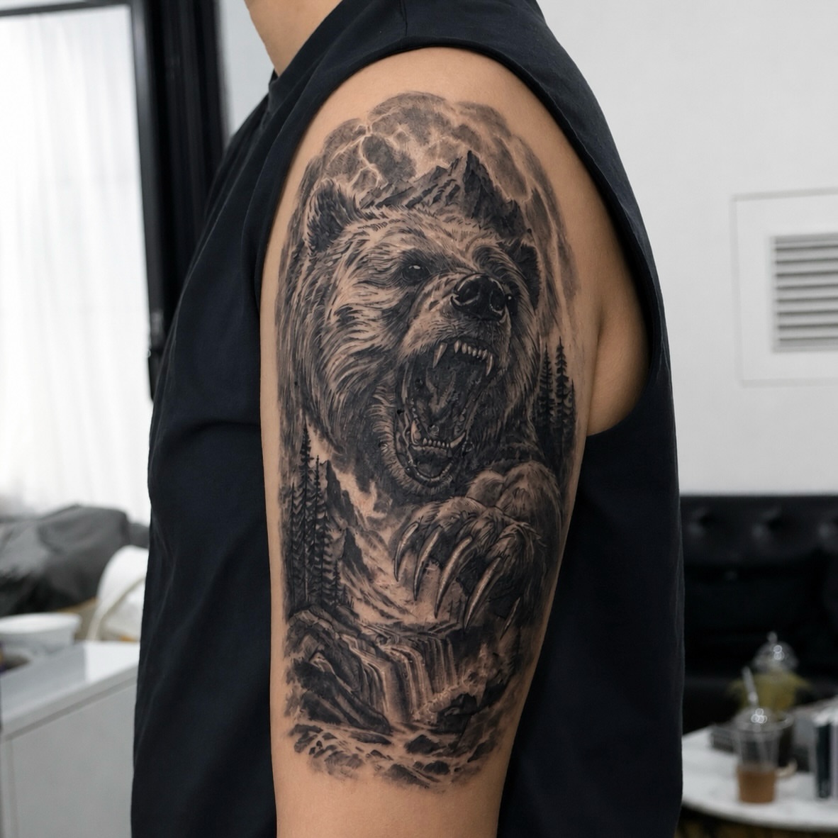 Tattoo by @yeonjae_tattoo — realism, black_and_grey