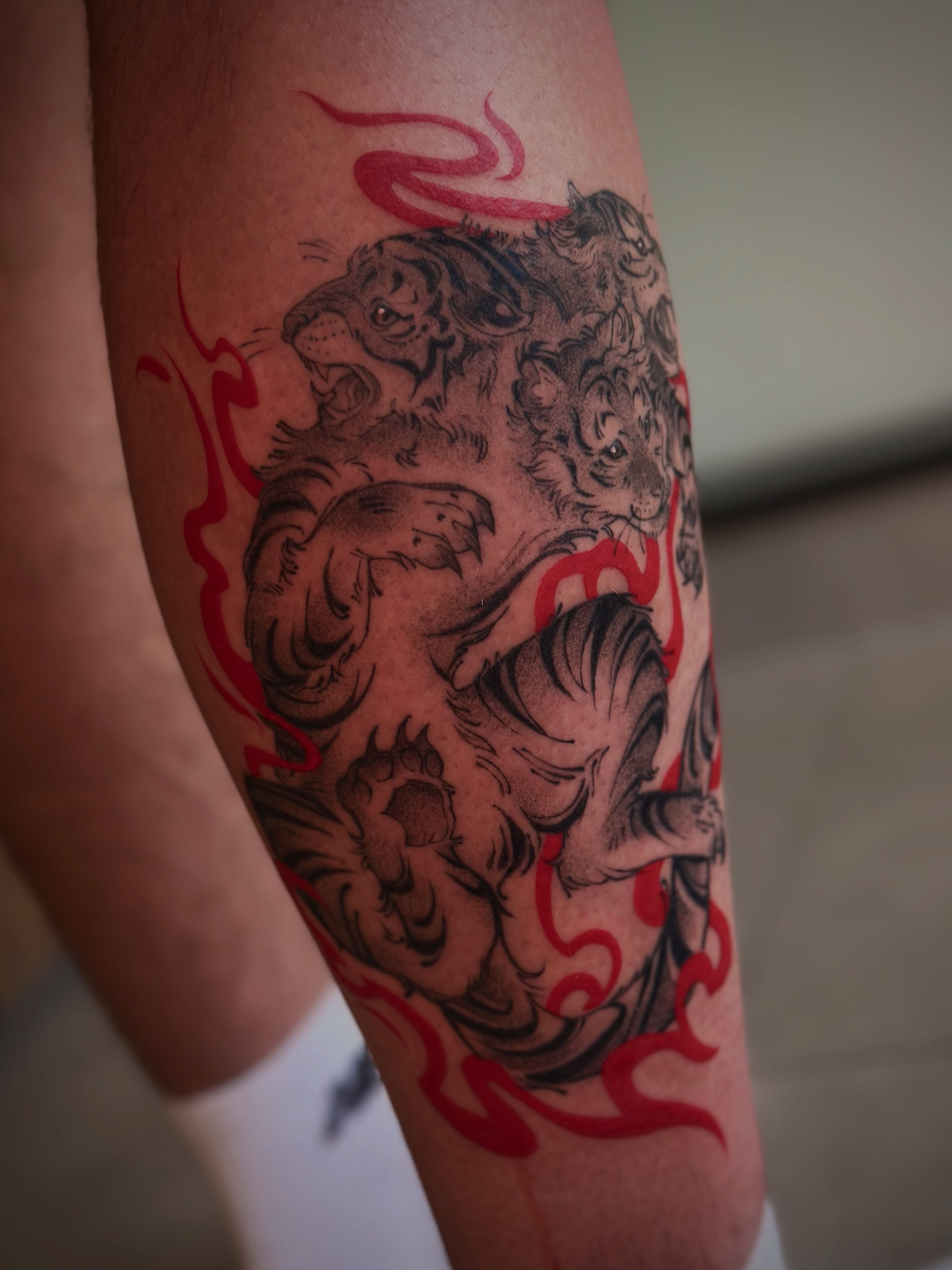 Tattoo by @moggy_tattoo โ black_and_grey