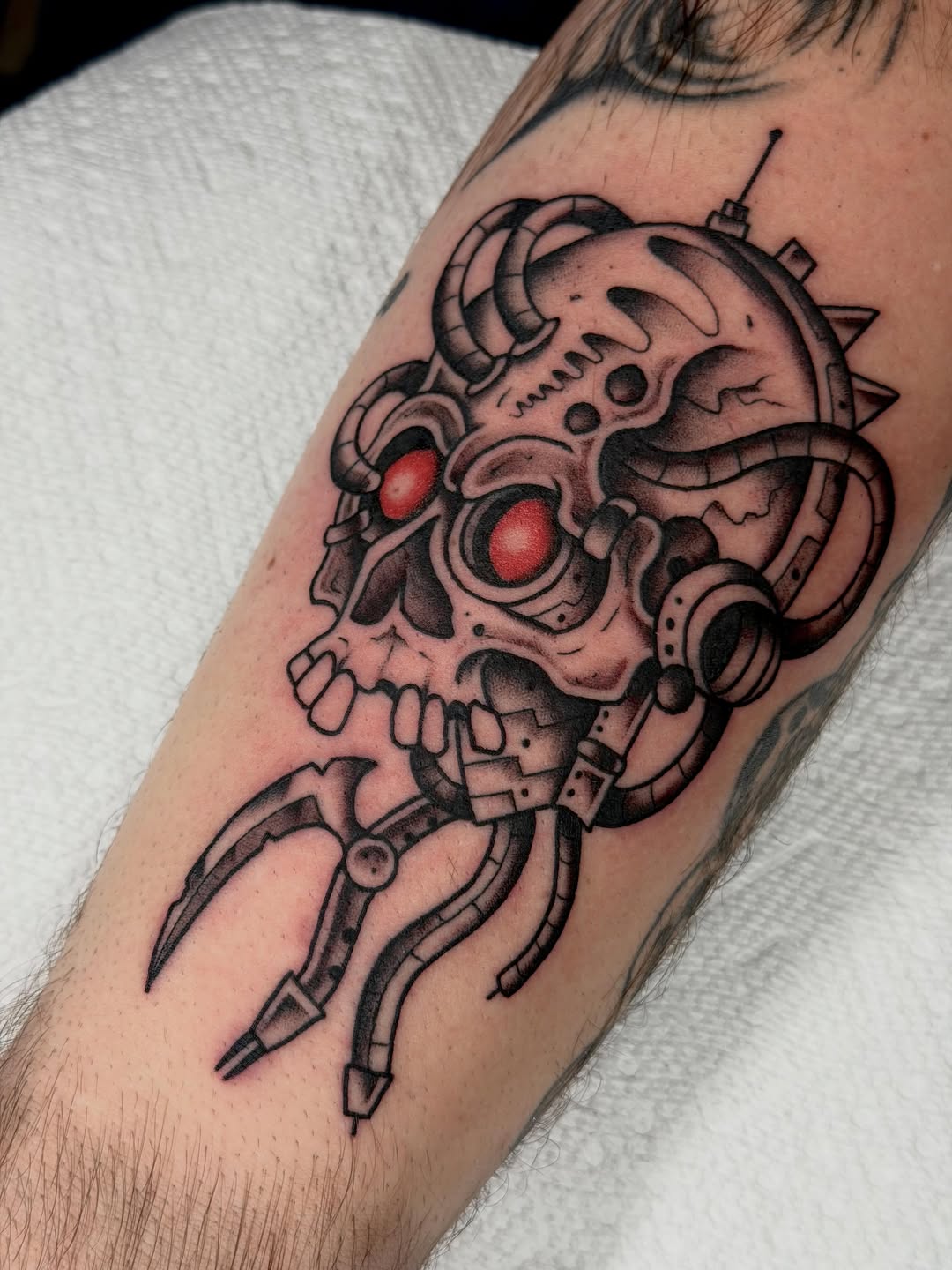 Tattoo by @aprilflowerstattoo โ black_and_grey, realism