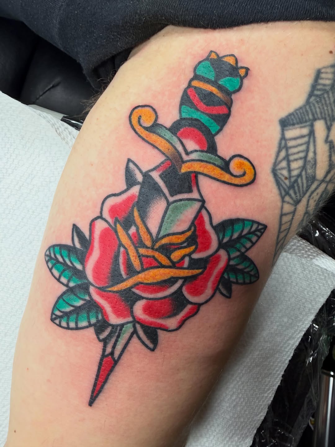 Tattoo by @aprilflowerstattoo โ american_traditional