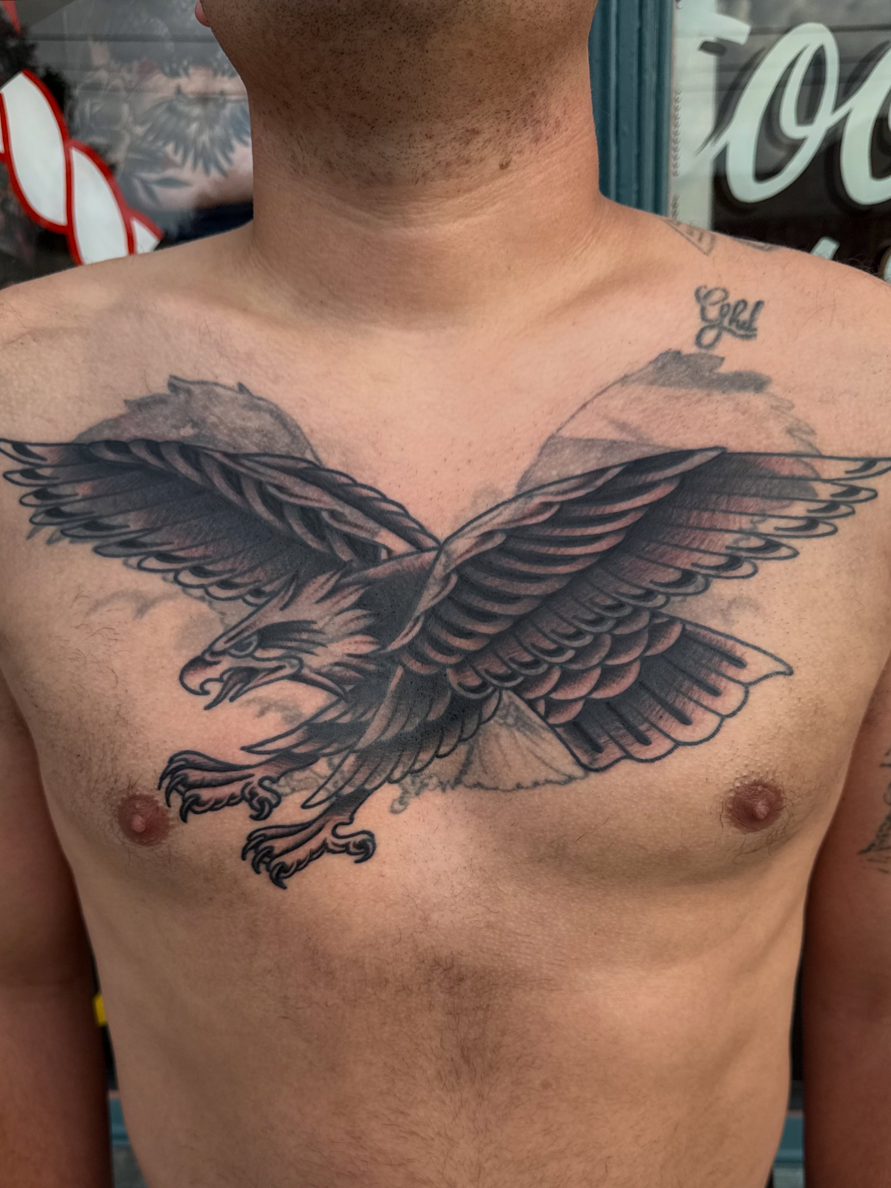 Tattoo by @logansightart — black_and_grey