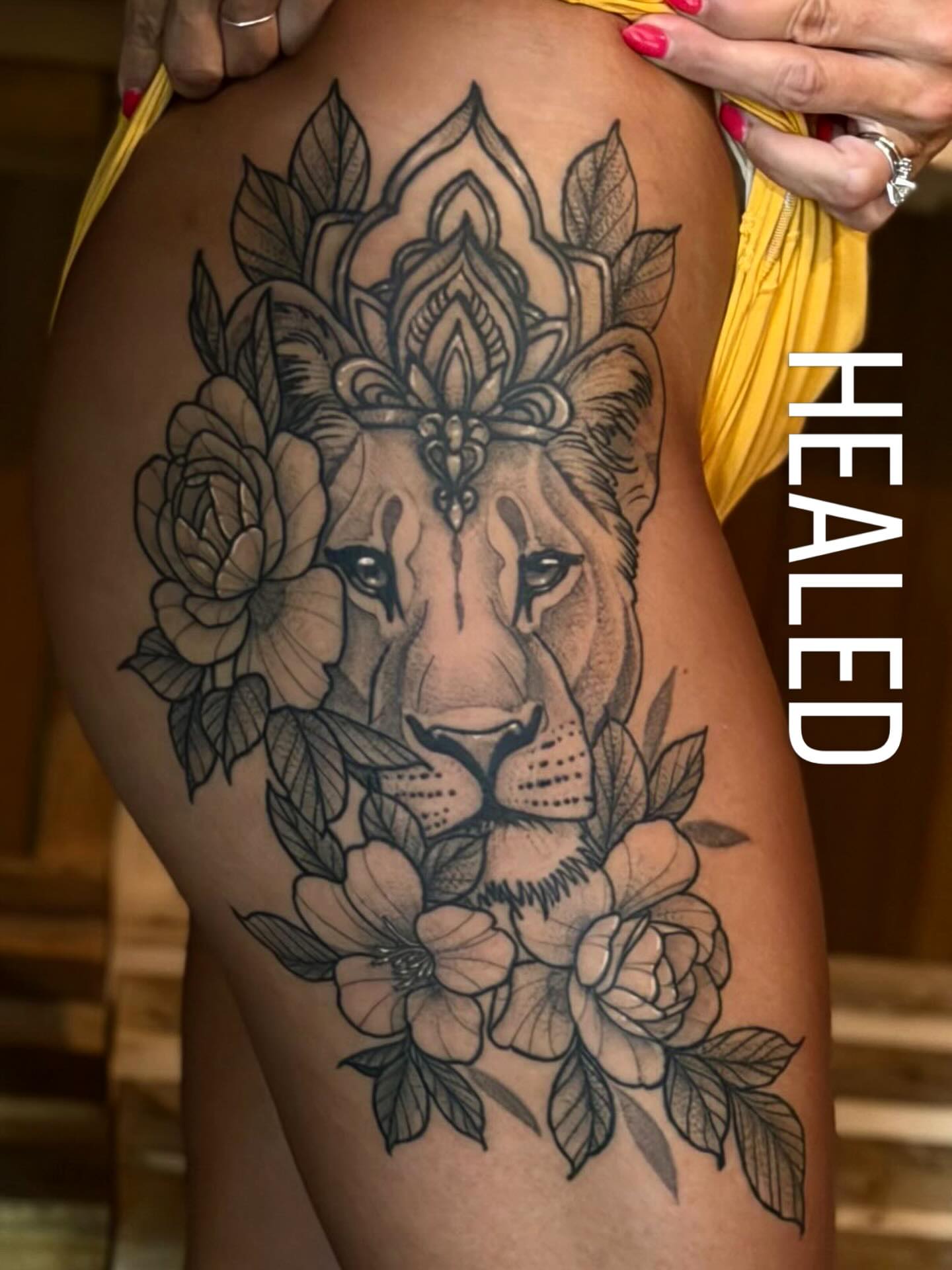 Tattoo by @adam.tattoos — black_and_grey, realism