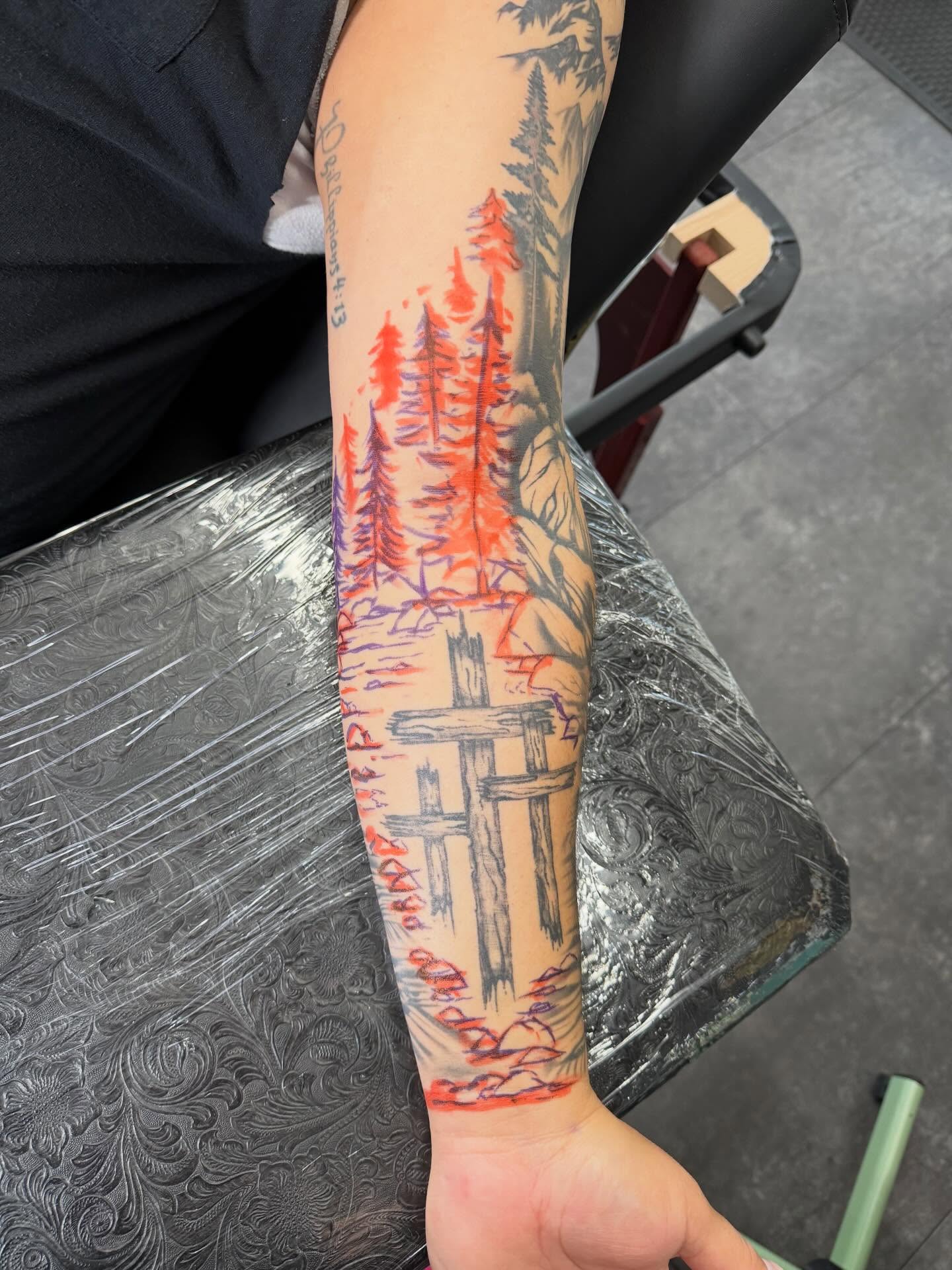 Tattoo by @whip_spurstattoo — watercolor, realism