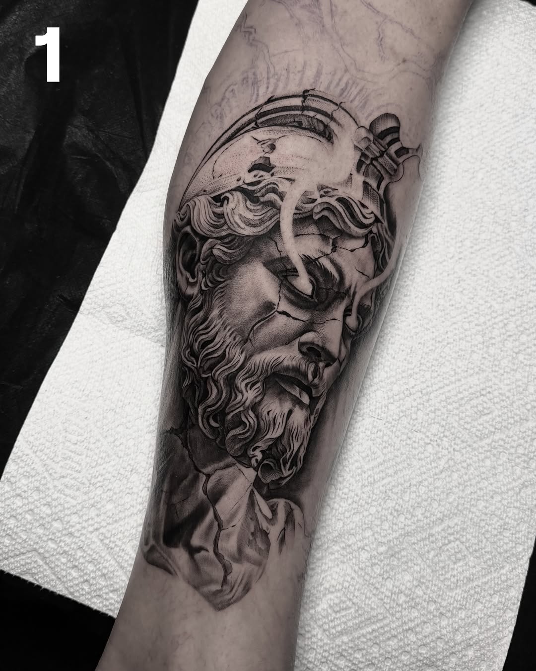 Tattoo by @dead_im_sure — realism, black_and_grey
