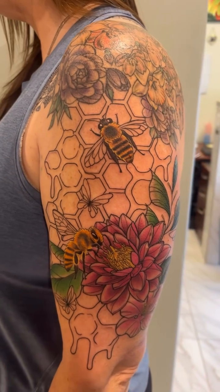 Tattoo by @angiestattoosaz — neo_traditional, realism