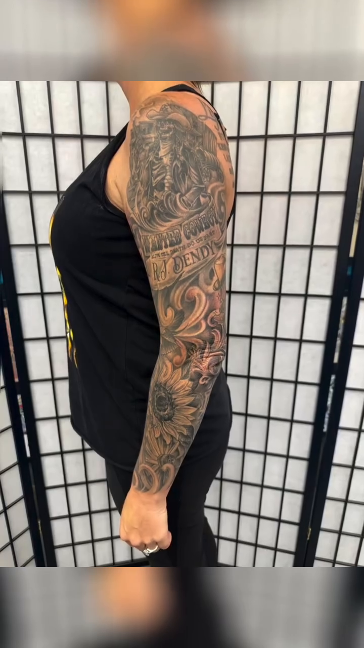 Tattoo by @steviegrandlegacy — black_and_grey, realism