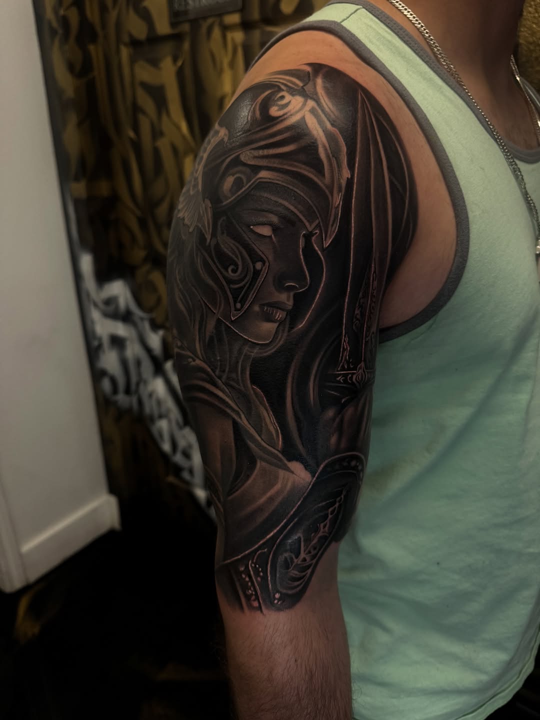 Tattoo by @tattoosbyfern โ realism, black_and_grey