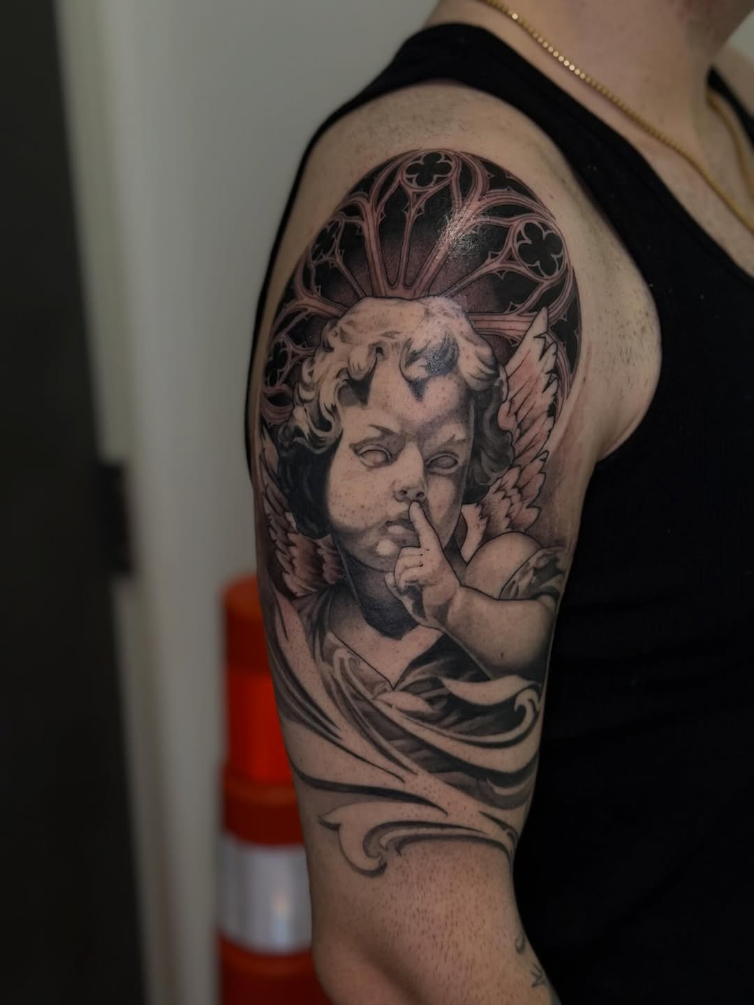 Tattoo by @rog_kelly — black_and_grey, realism