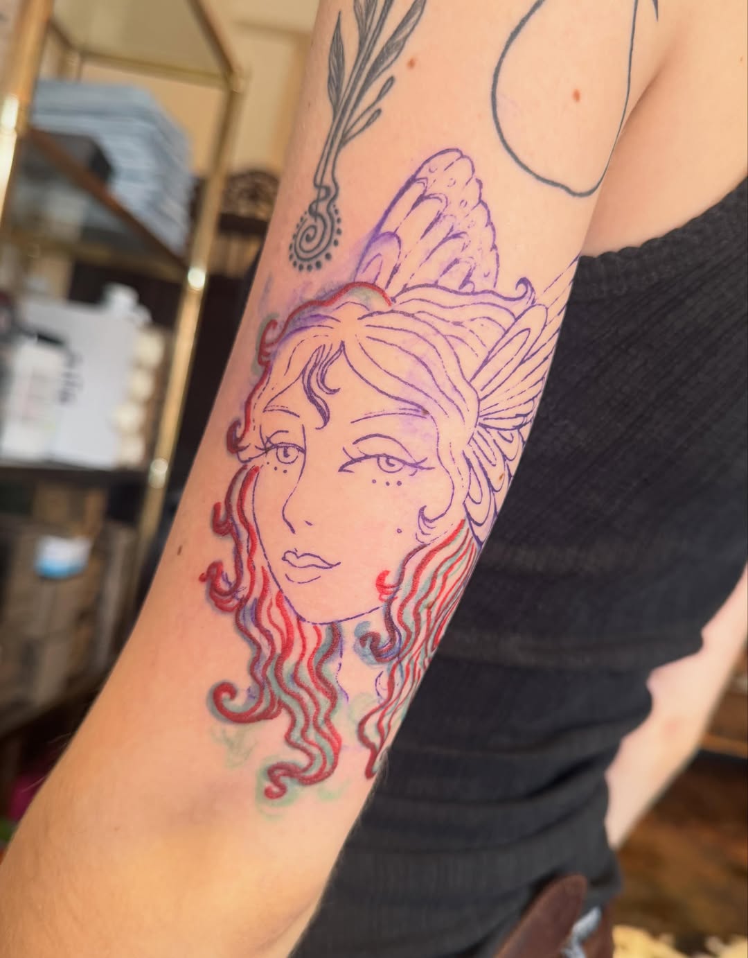 Tattoo by @painted_peach — fine_line, illustrative