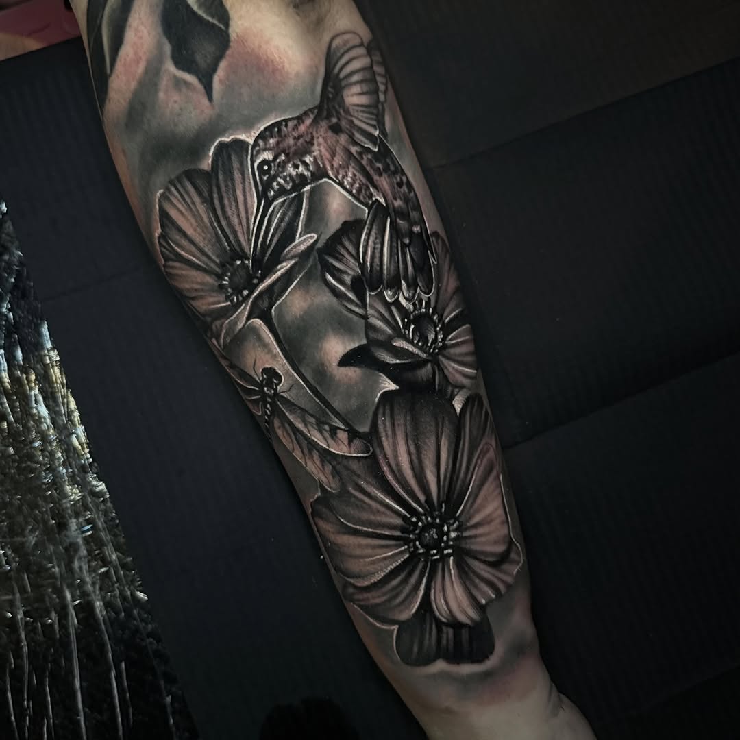 Tattoo by @kat_tattooer — realism, black_and_grey
