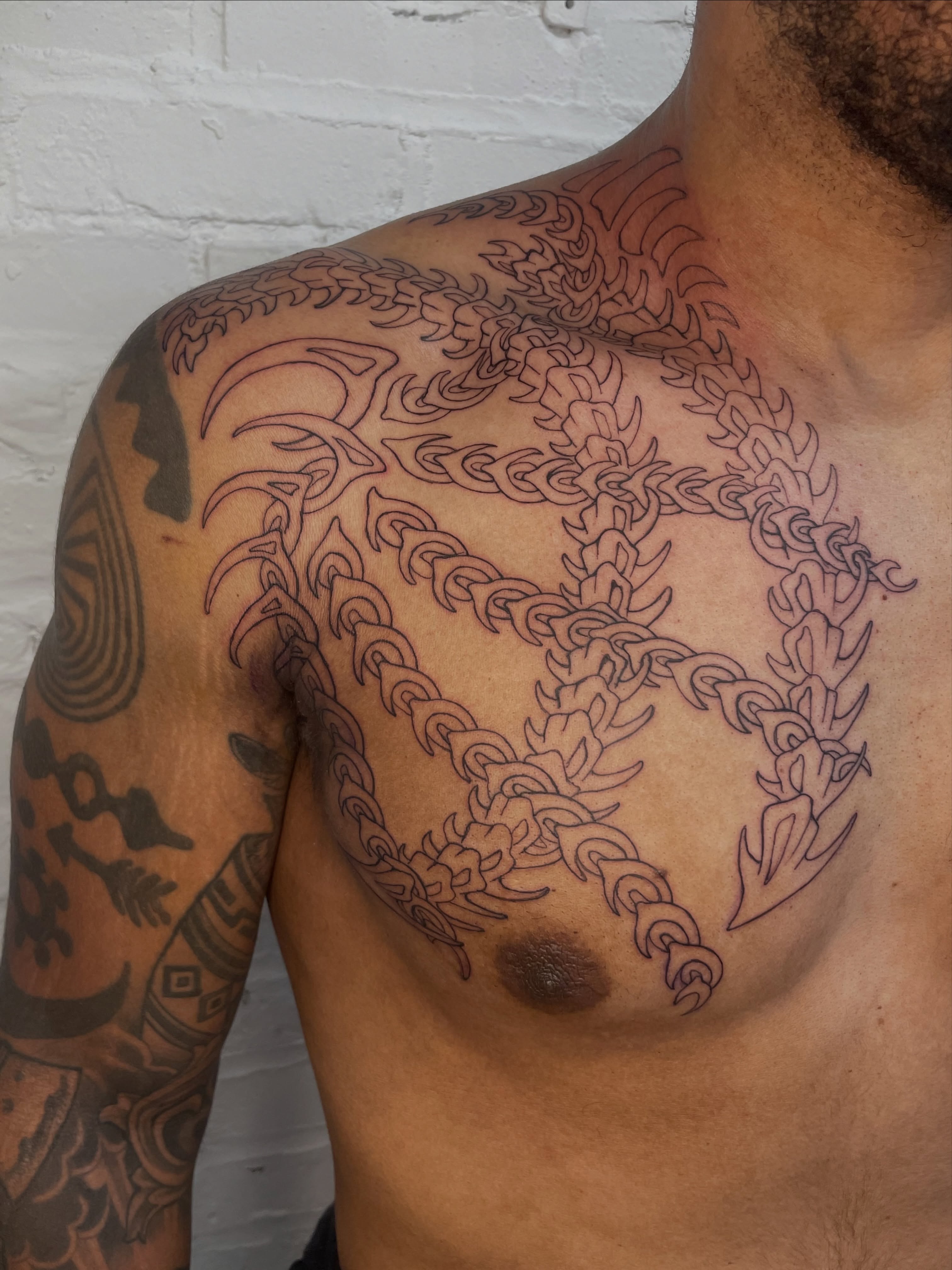 Tattoo by @collie_tattoos — black_and_grey